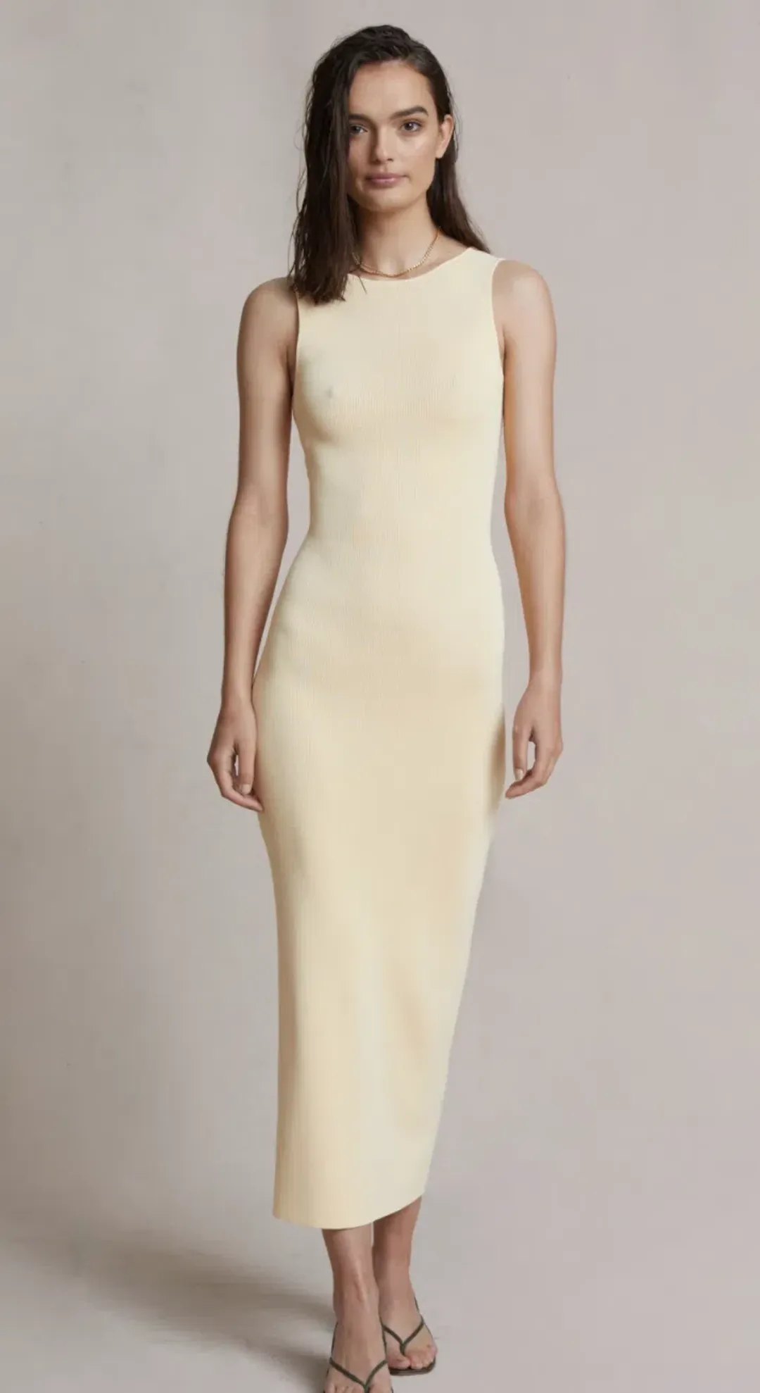 Bec & Bridge Sorbet Summer Midi Dress in Butter Size 10 for rent on The Volte - main image
