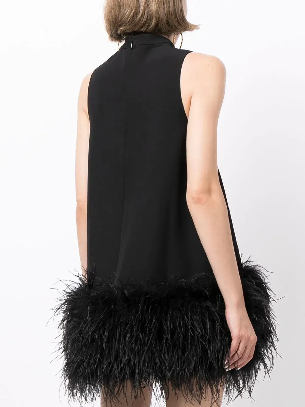 Rachel Gilbert Linc Mini Dress Black Size 10 - Image 3