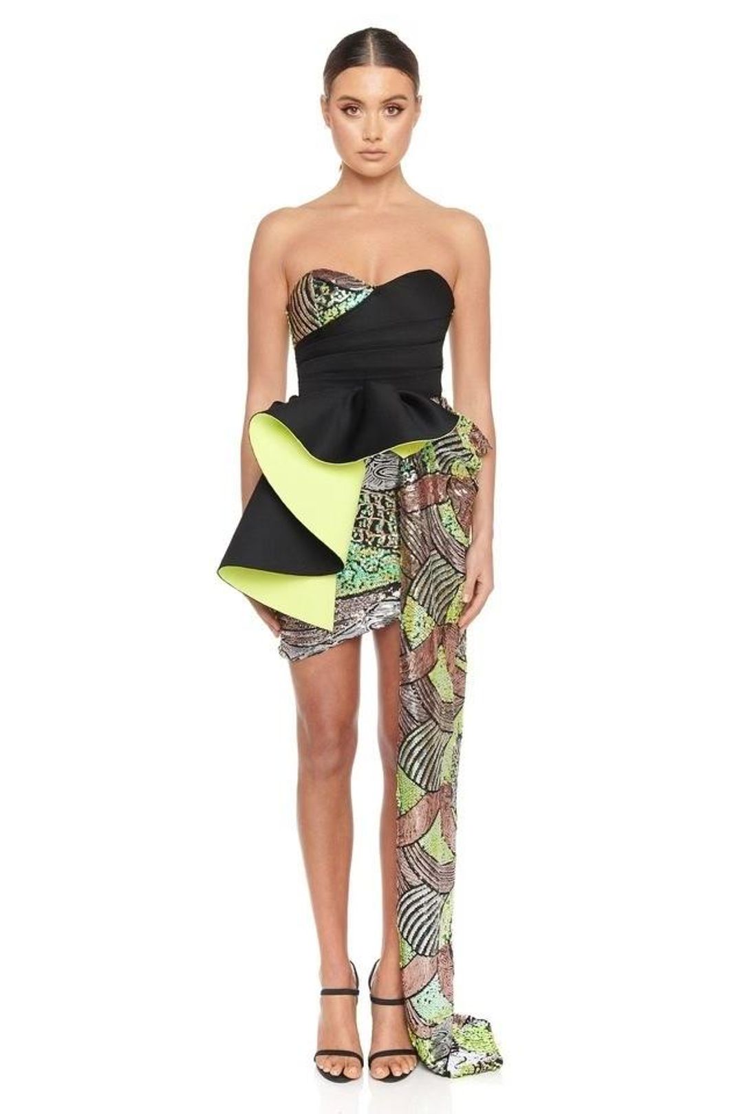 Eliya The Label Florence Dress Black Size 10 for rent on The Volte - main image