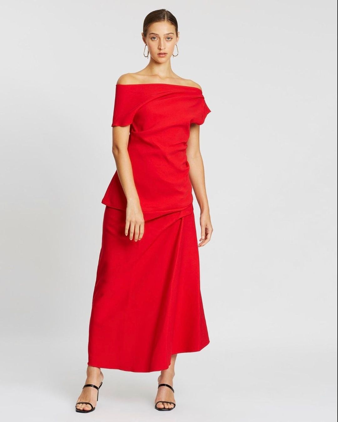 Acler Thistle Skirt Red size 10 for rent on The Volte - main image