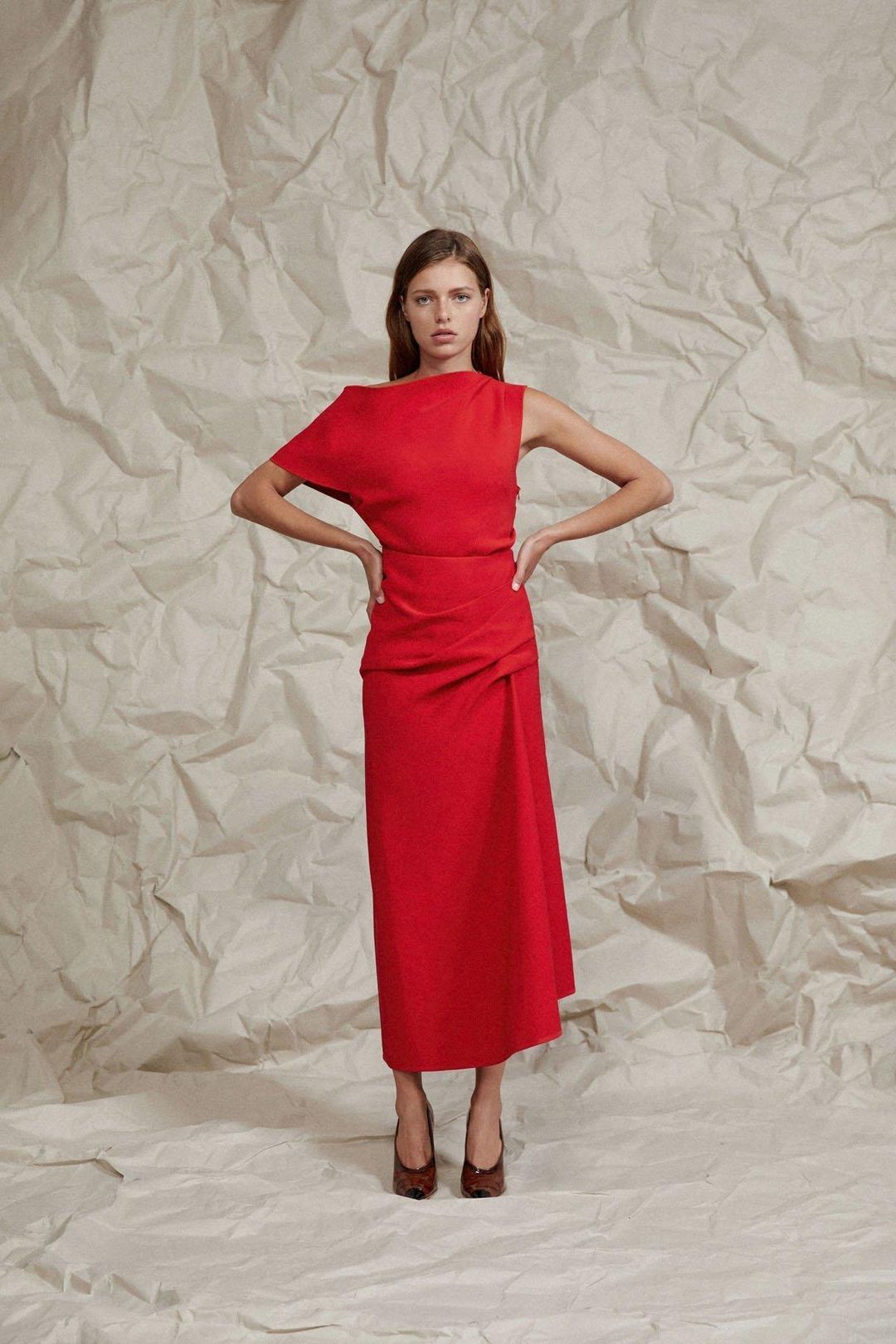 Acler Thistle Skirt Red size 10 for rent on The Volte - main image