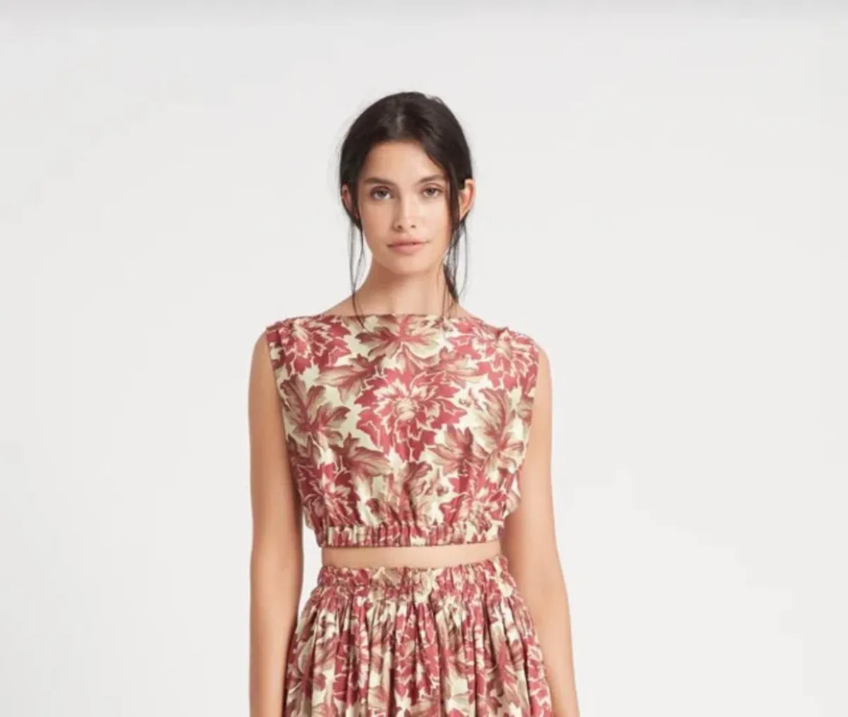 Sir The Label Valetta Top Red Floral Print Size 0 | AU 6 - Image 1