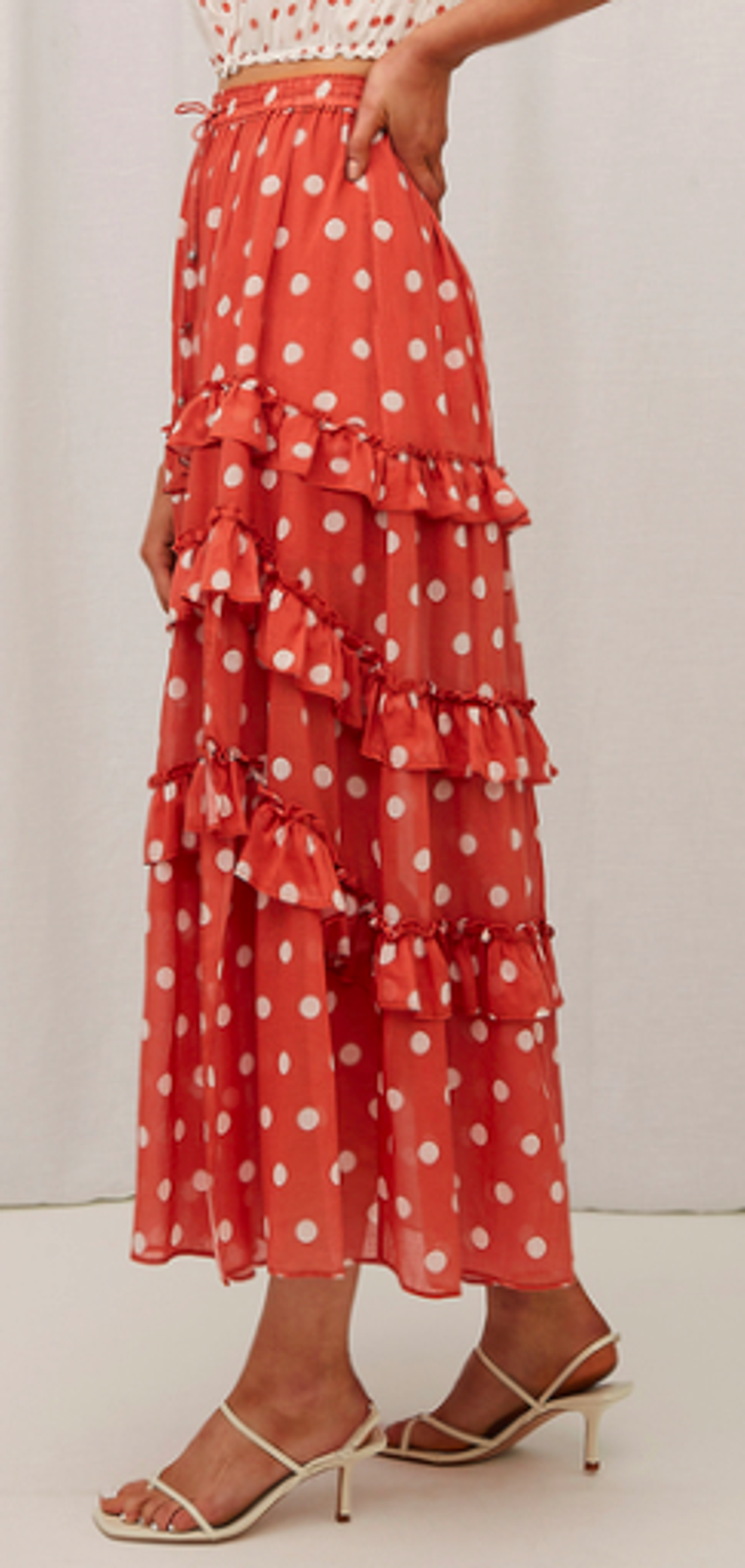 Steele Poppy Skirt & Matching Frenchi Top Set Size 10 for rent on The Volte - main image