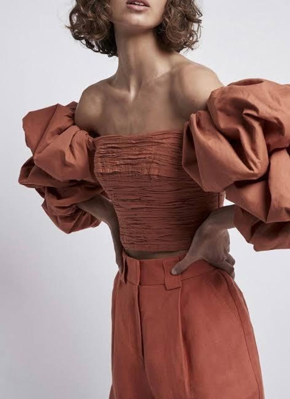 Aje Transcend Top Orange Size 10 - Image 2