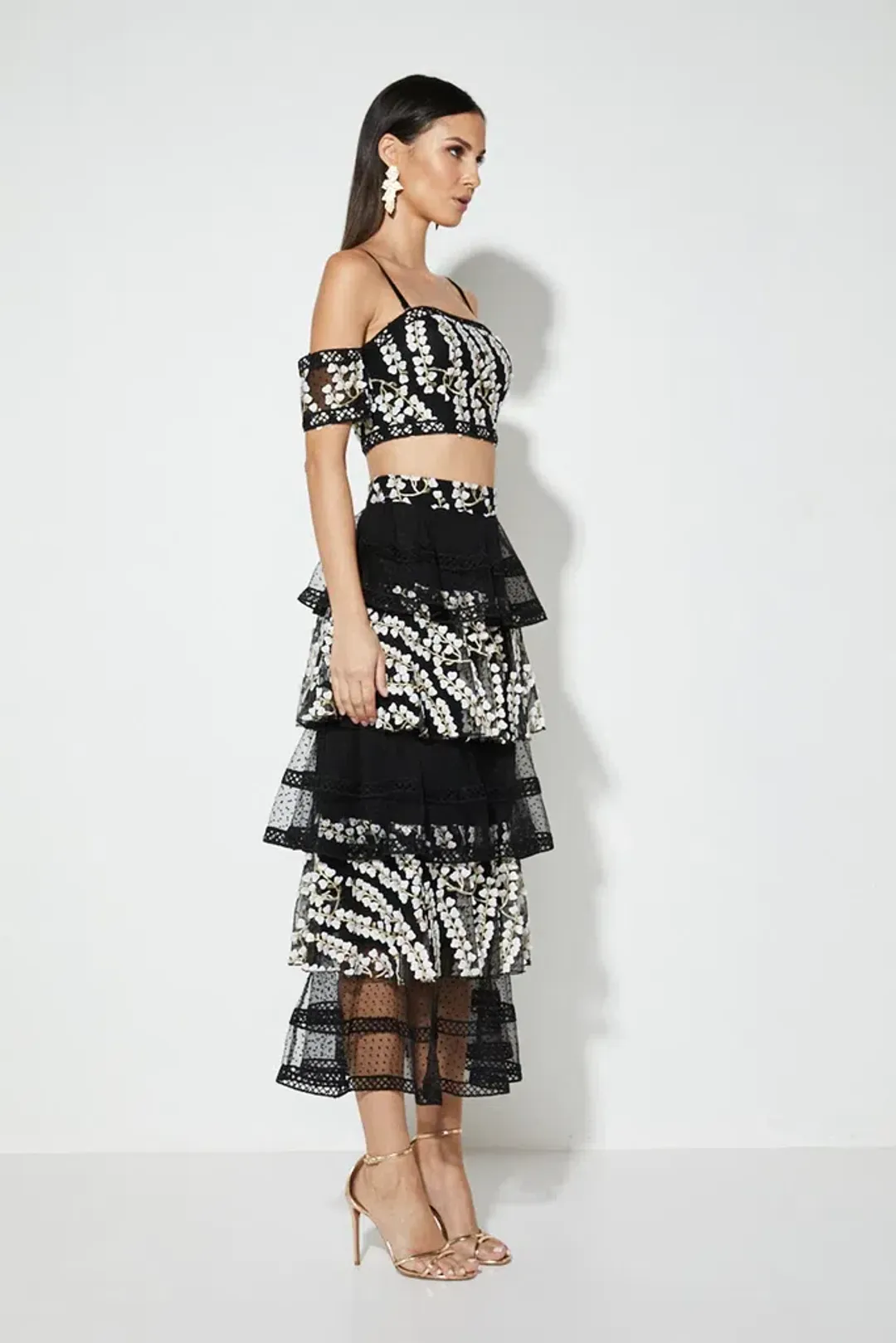 Mossman Night Blossom Skirt Print Size 8 for rent on The Volte - main image