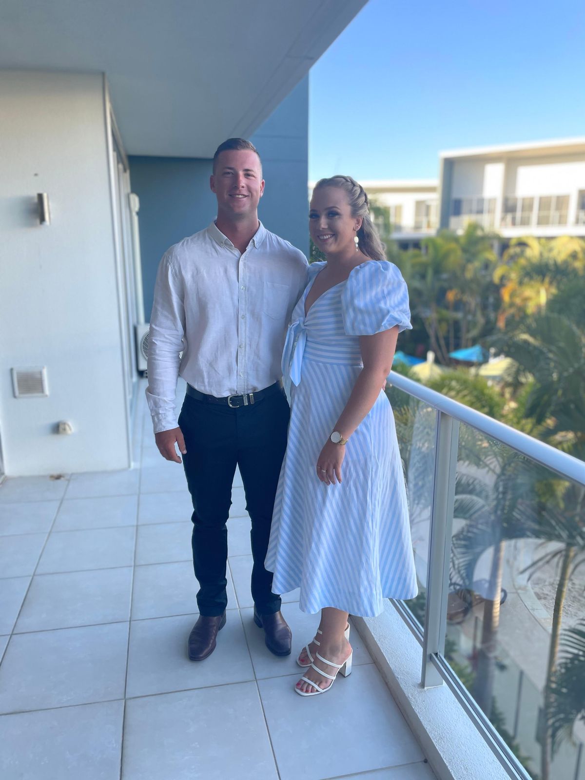 Blue/white Shieke dress   - Image 1