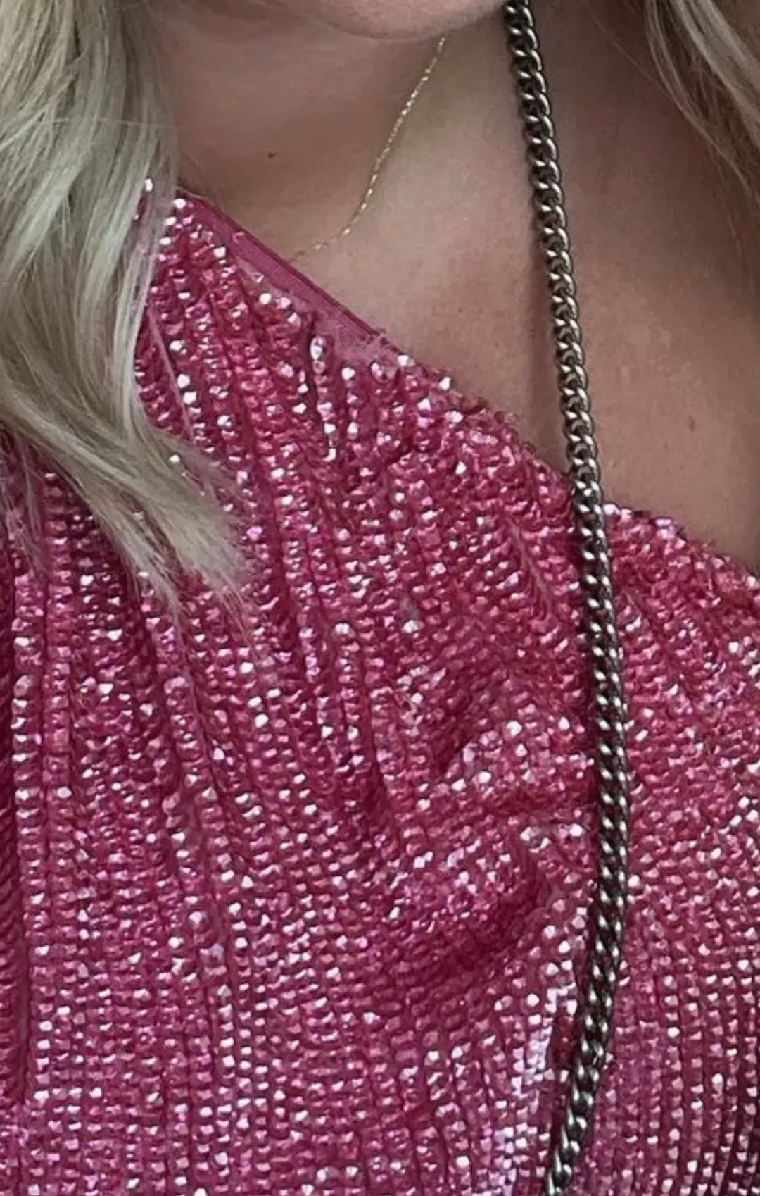 Retrofete Ella Dress Fuchsia Size 12 for rent on The Volte - main image