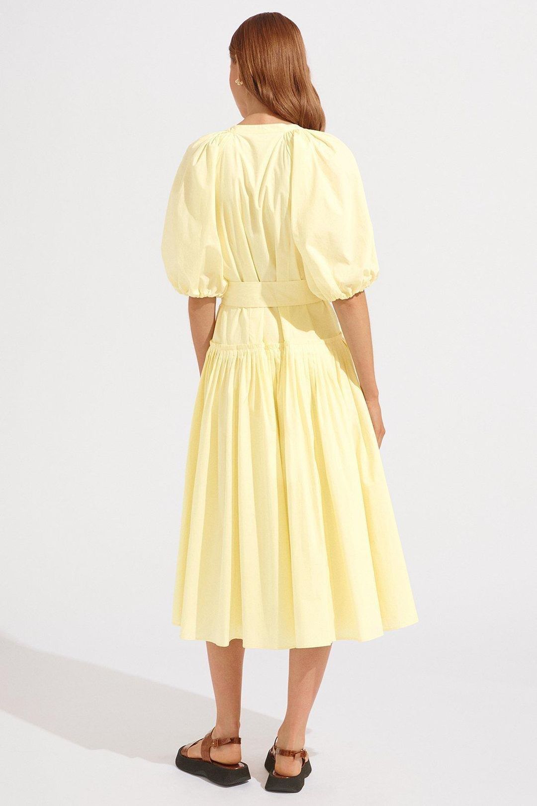 Steele Lemon Selma Dress Yellow Size 10 for rent on The Volte - main image