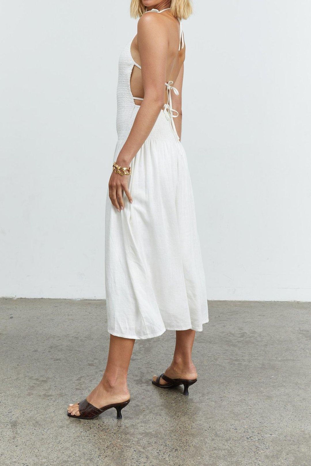 Sovere Studio Myth Tie Back Midi Dress 8 for rent on The Volte - main image