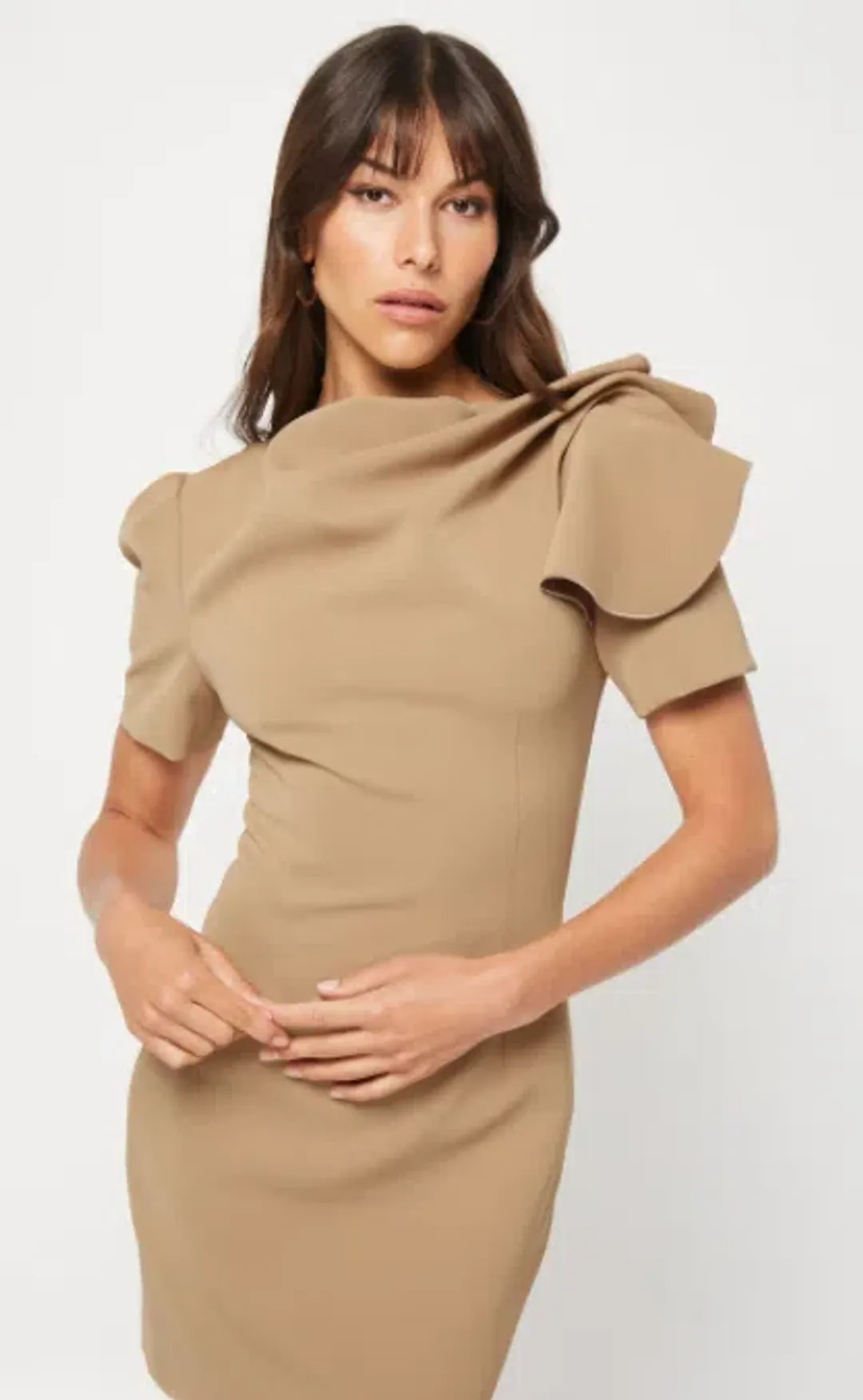 Mossman The Golden Hour Mini Dress Brown Size 8 for rent on The Volte - main image