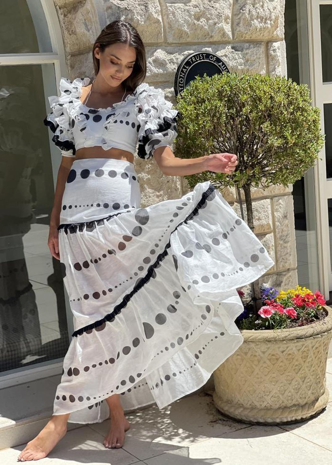 Mackenzie Mode Storybook Dress Polka Dot Size 8 for rent on The Volte - main image