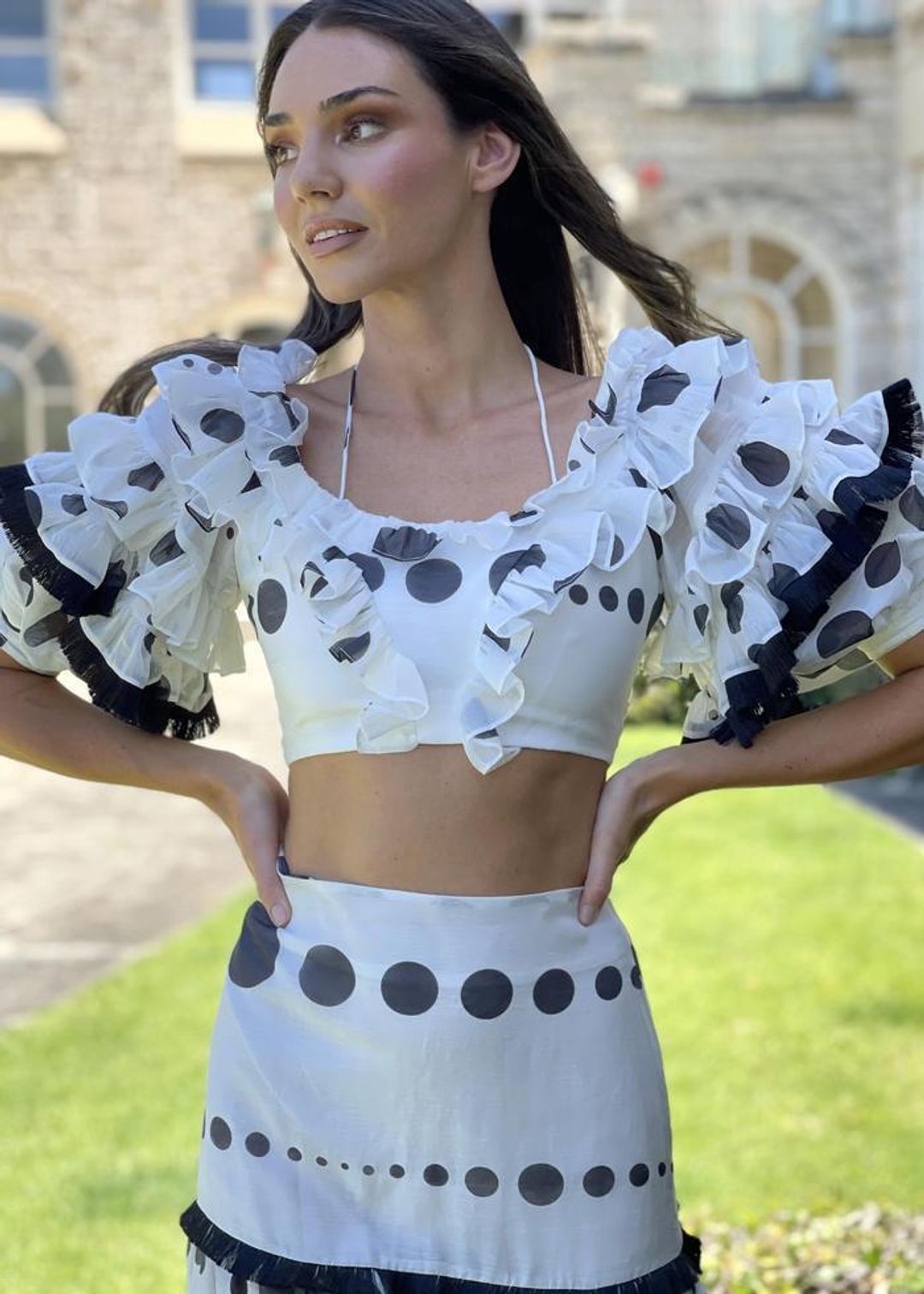 Mackenzie Mode Storybook Dress Polka Dot Size 8 for rent on The Volte - main image