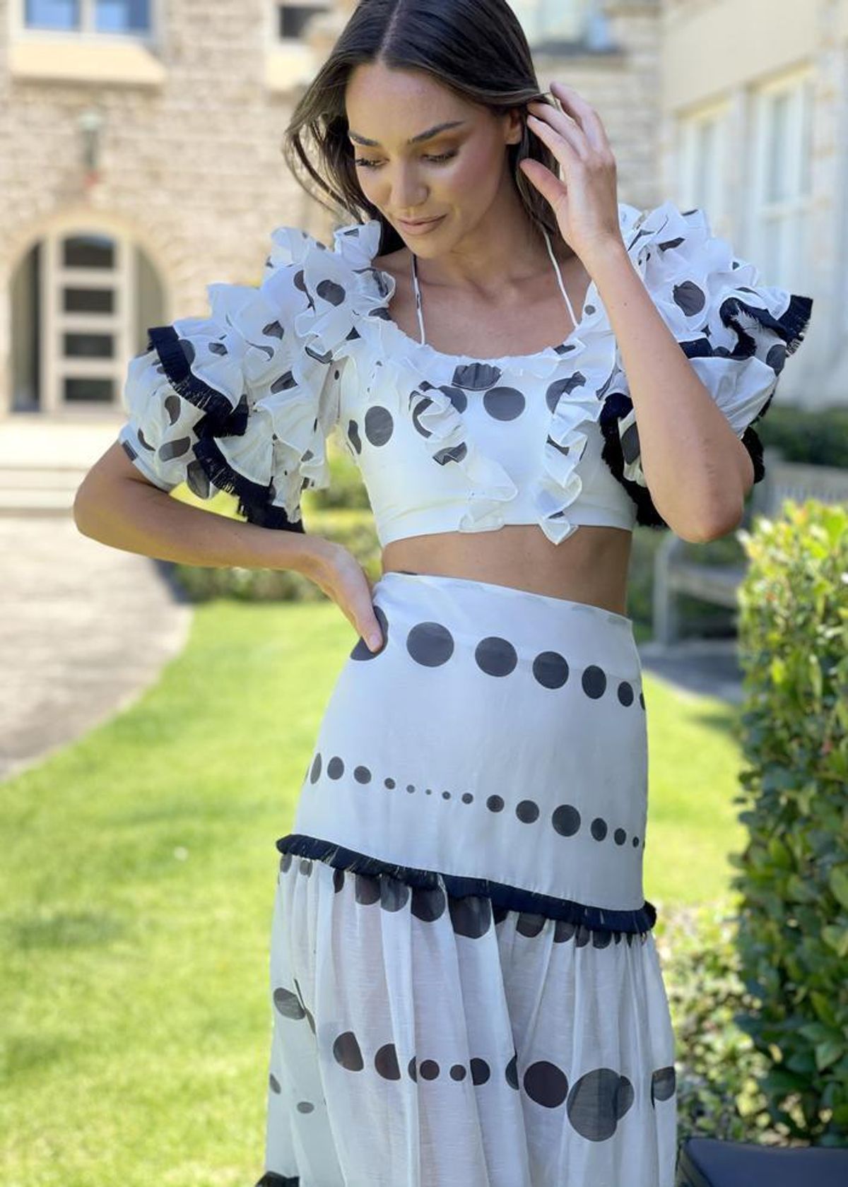 Mackenzie Mode Storybook Dress Polka Dot Size 8 - Image 2