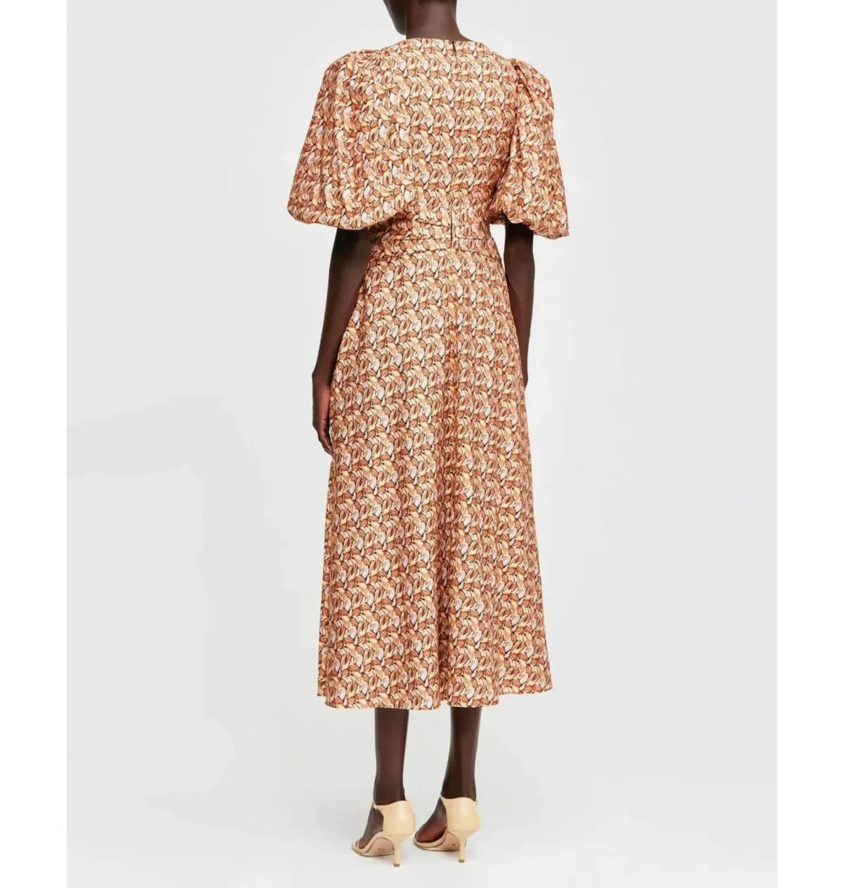 Acler Everett Midi Dress Print Size AU 12 - Image 3