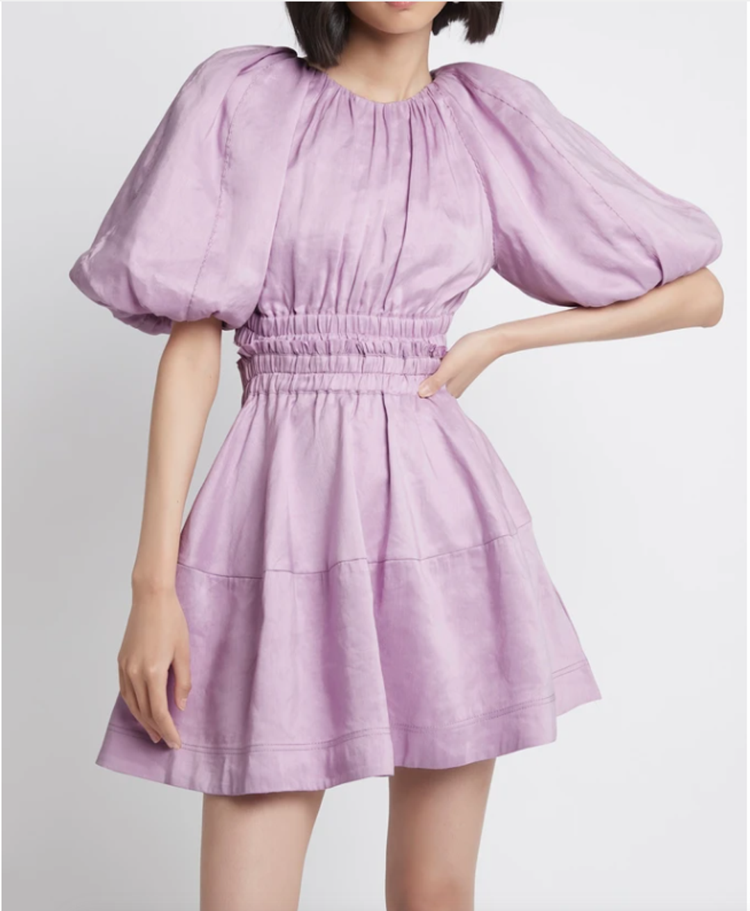Solitude Cutout Mini Dress / Lilac for rent on The Volte - main image