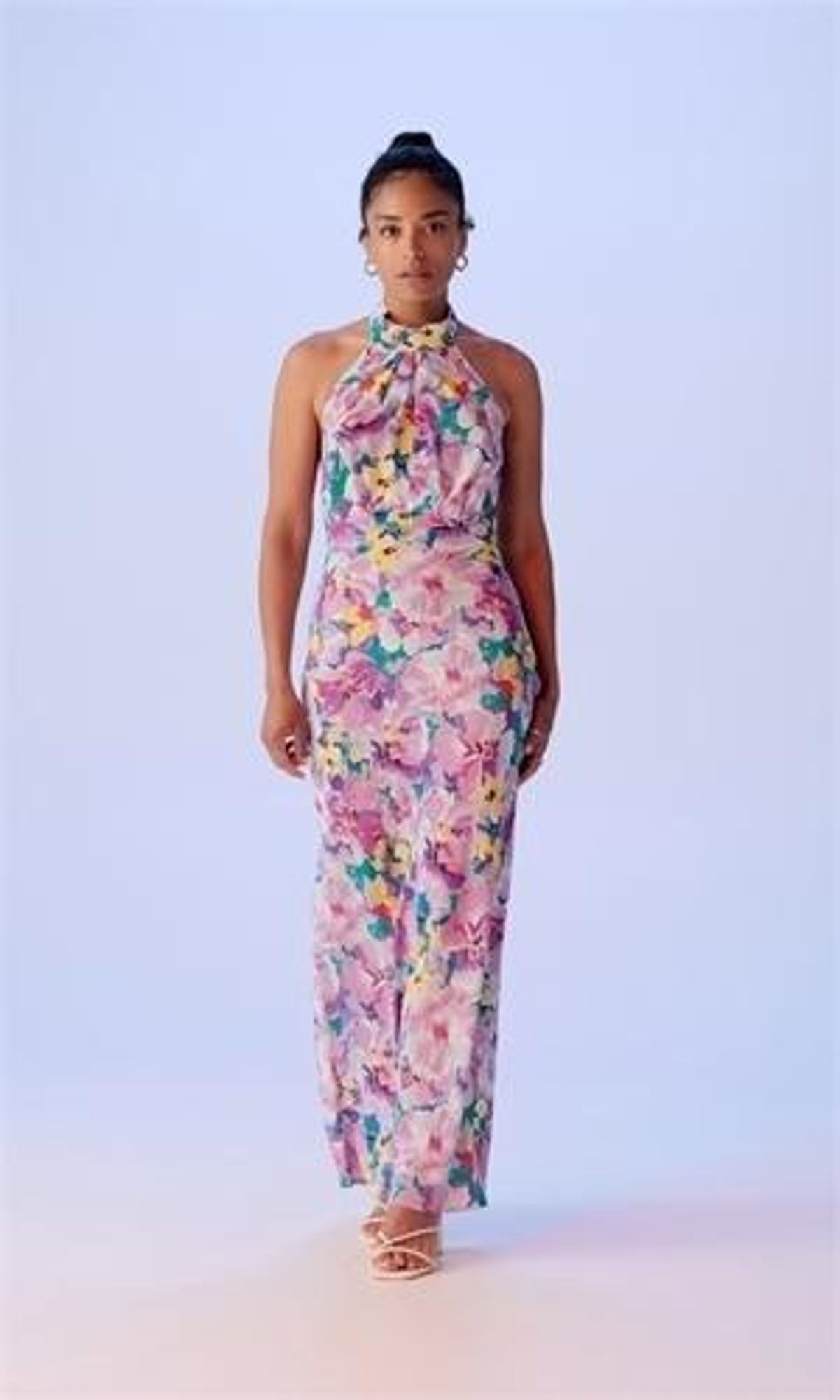 RUBY GIGI SILK HALTER DRESS SIZE 8 - Image 3