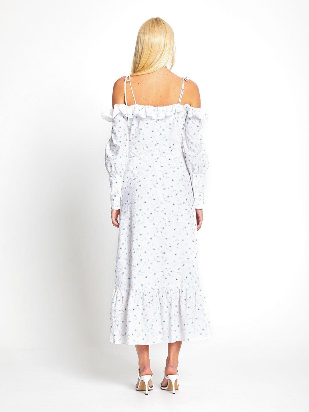 ALICE MCCALL PORCELAIN LIMONATA MIDI DRESS - SIZE 10 AU/6 US (RRP $395) for rent on The Volte - main image