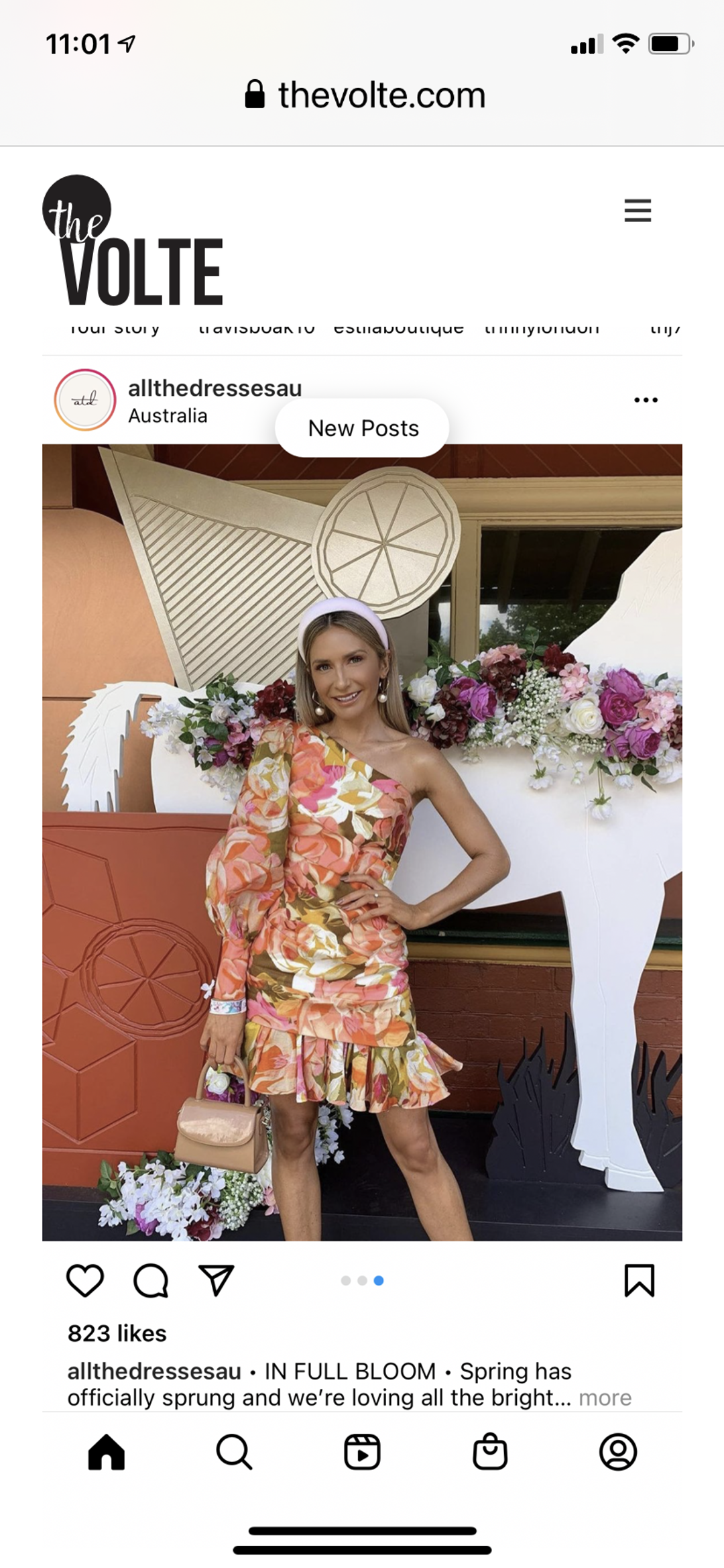 Acler Lawson Dress in Pink Bouquet Size 6 for rent on The Volte - main image