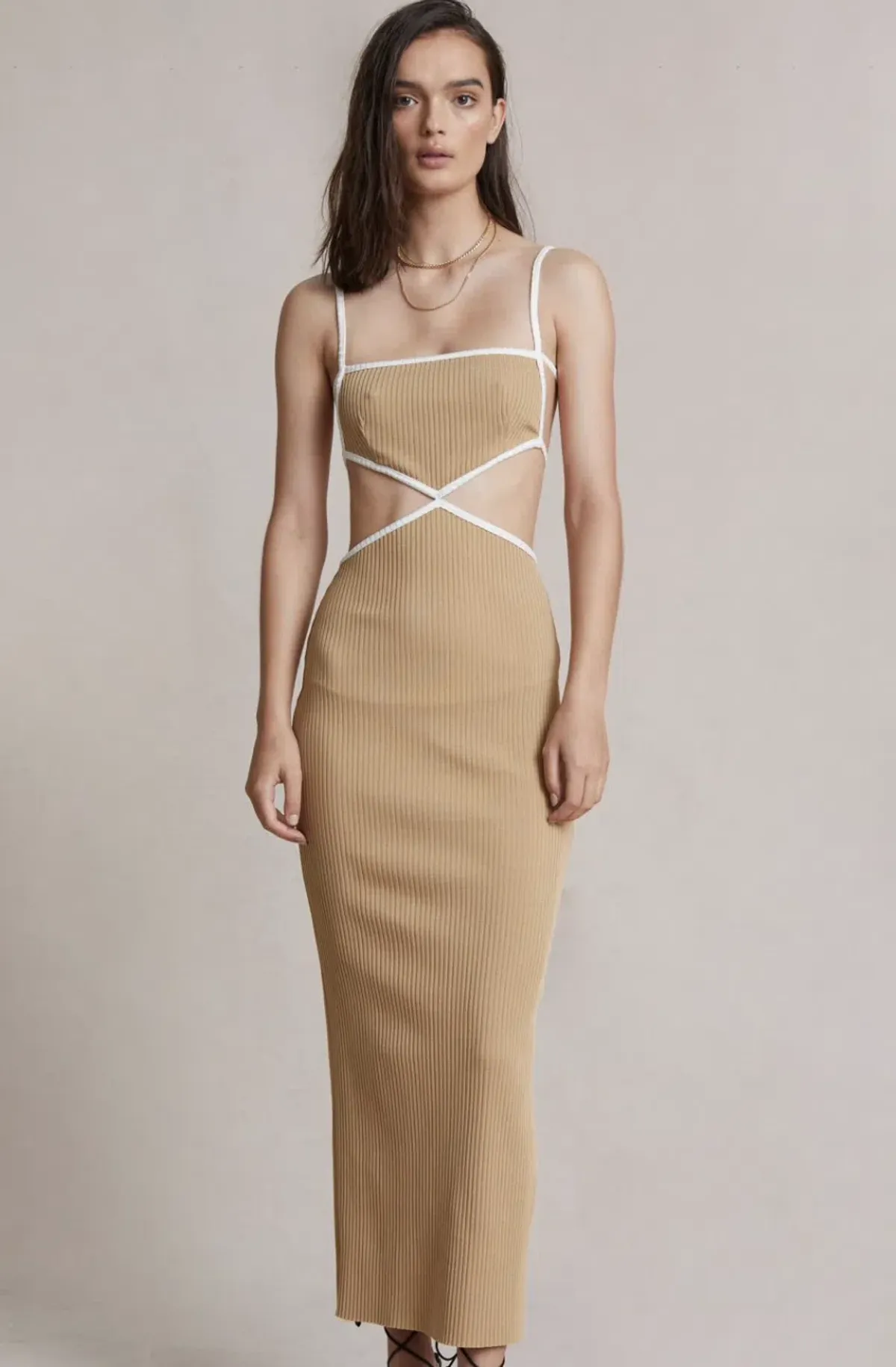 Bec & Bridge Coyote Midi Dress in Camel - Size 6 - Image 6