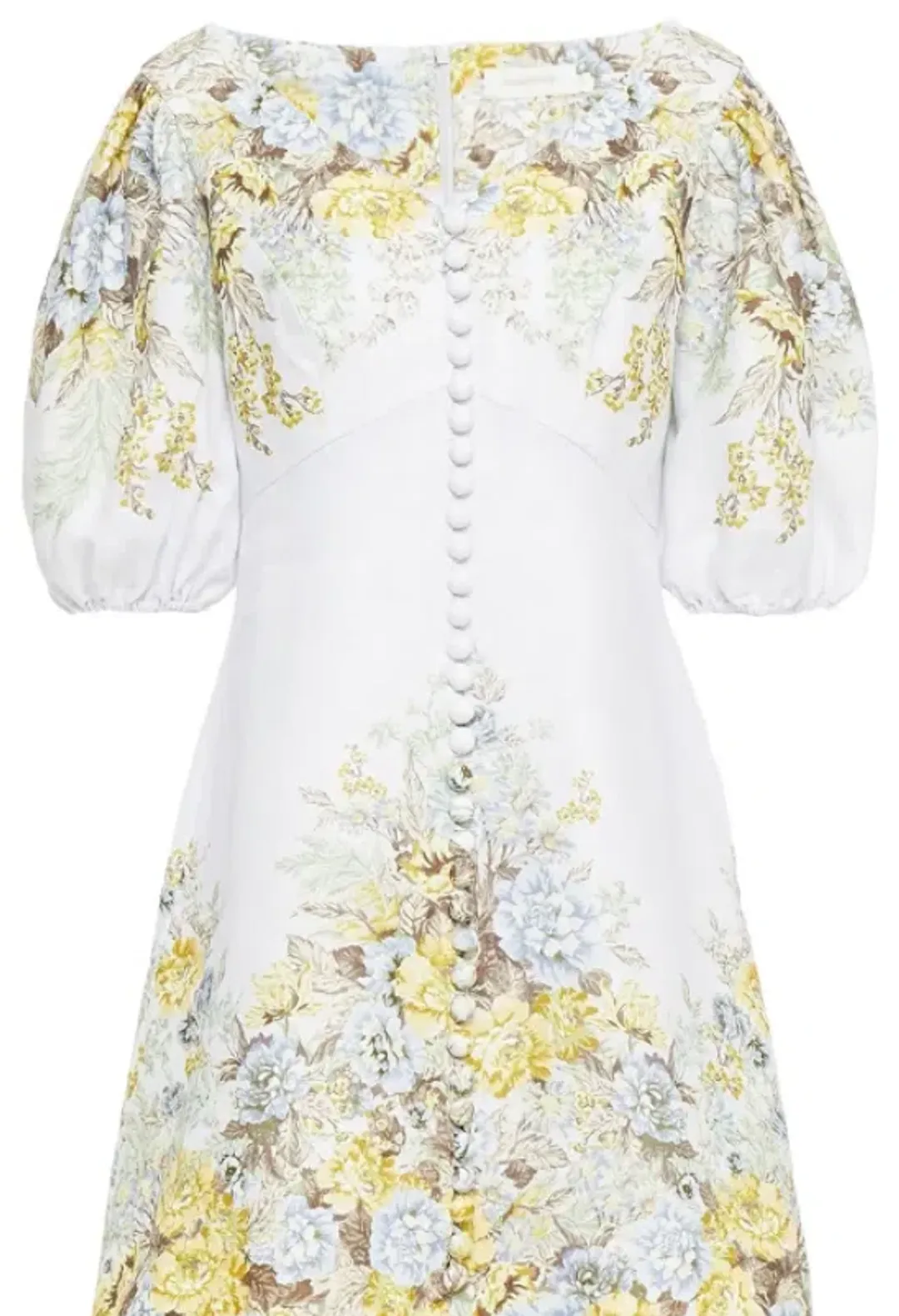 Zimmermann Brightside Mini Dress in Blue Daphne Floral Size 1/ AU 10 for rent on The Volte - main image