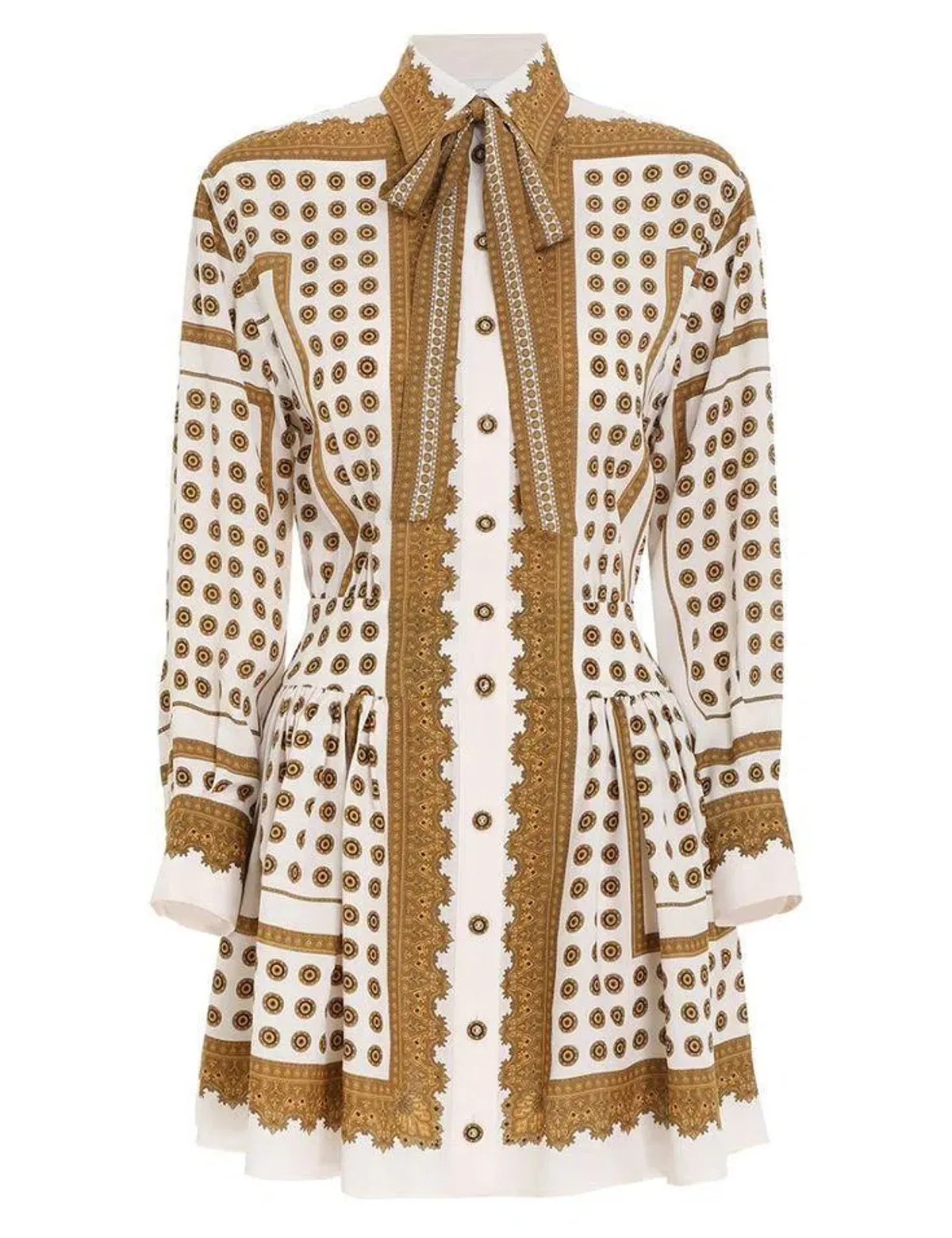 Zimmermann Dot Scarf Mini Dress Print Size 3 - Image 2