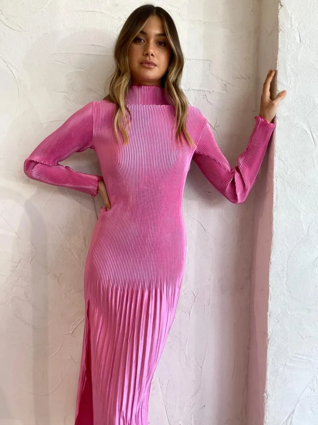 L'idee Soiree Backless Dress In Hot Pink Size AU 12 for rent on The Volte - main image