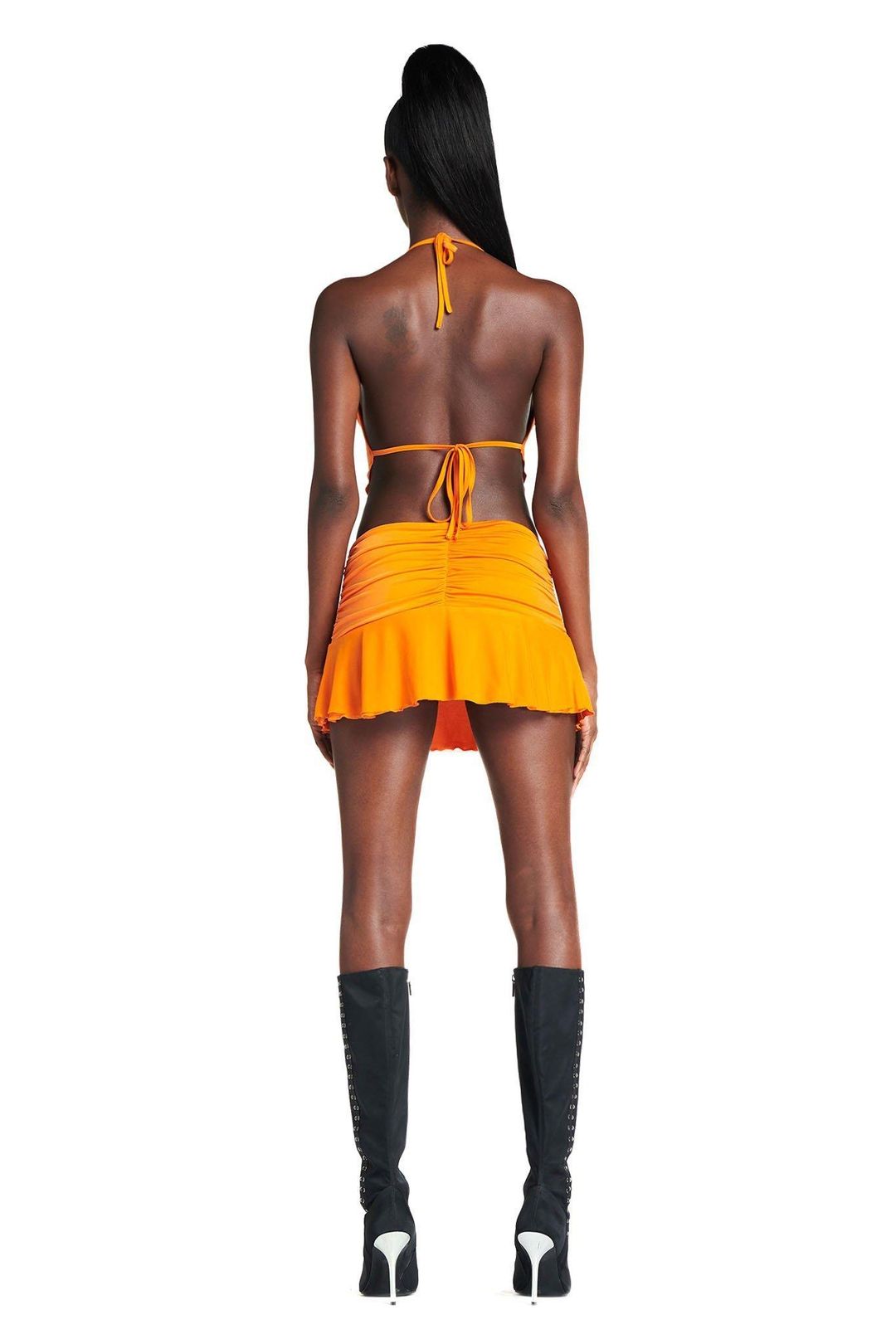 I. AM. GIA Circe Crop Top Size S/M & Skirt Size S Set Orange for rent on The Volte - main image
