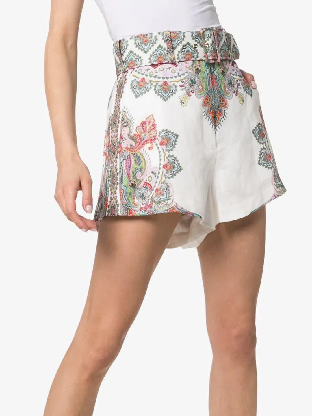Zimmermann Ninety-Six Filigree Shorts Print Size 2 / AU 12 for rent on The Volte - main image
