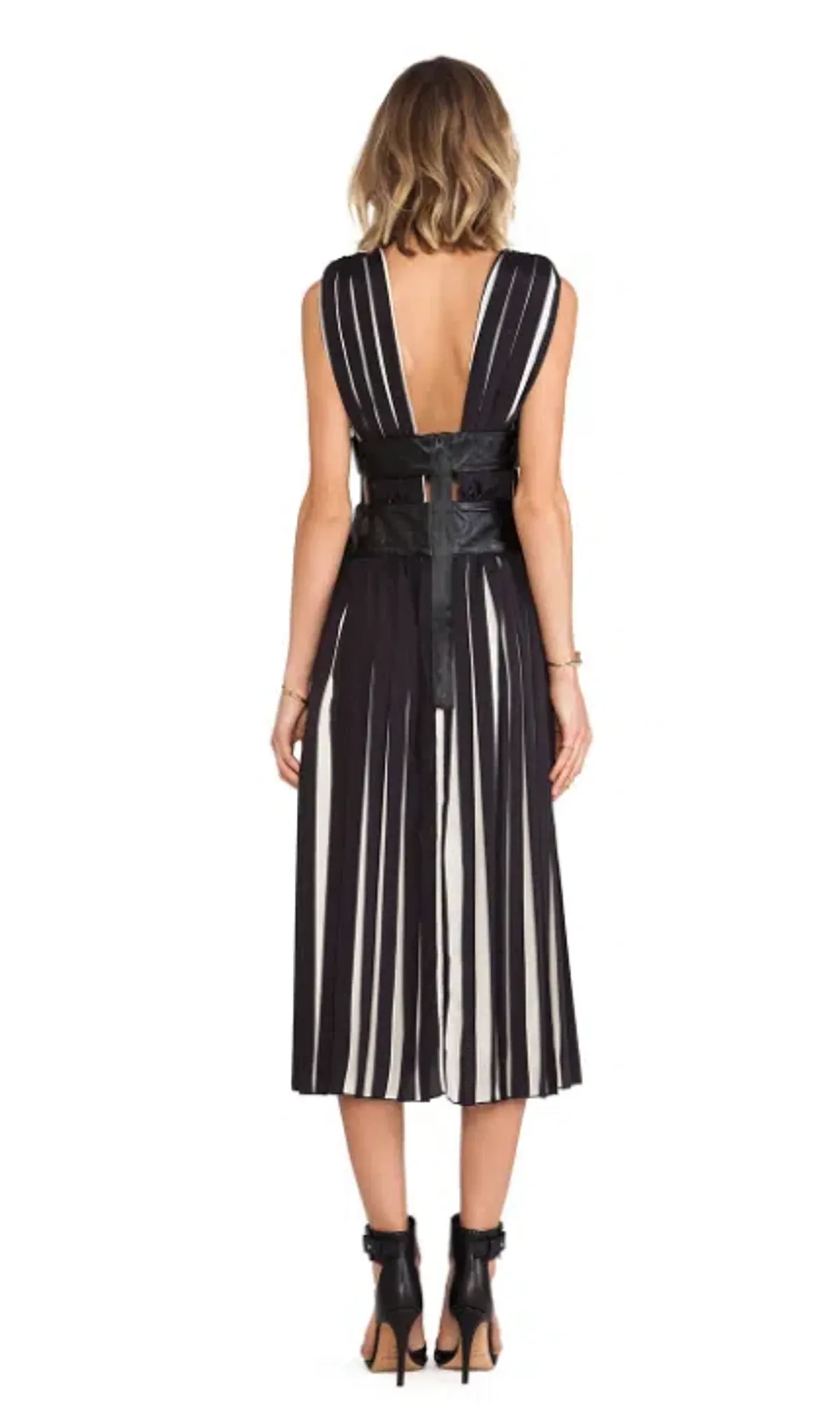Shakuhachi Pleats Please Maxi Dress Black Size 10  - Image 2
