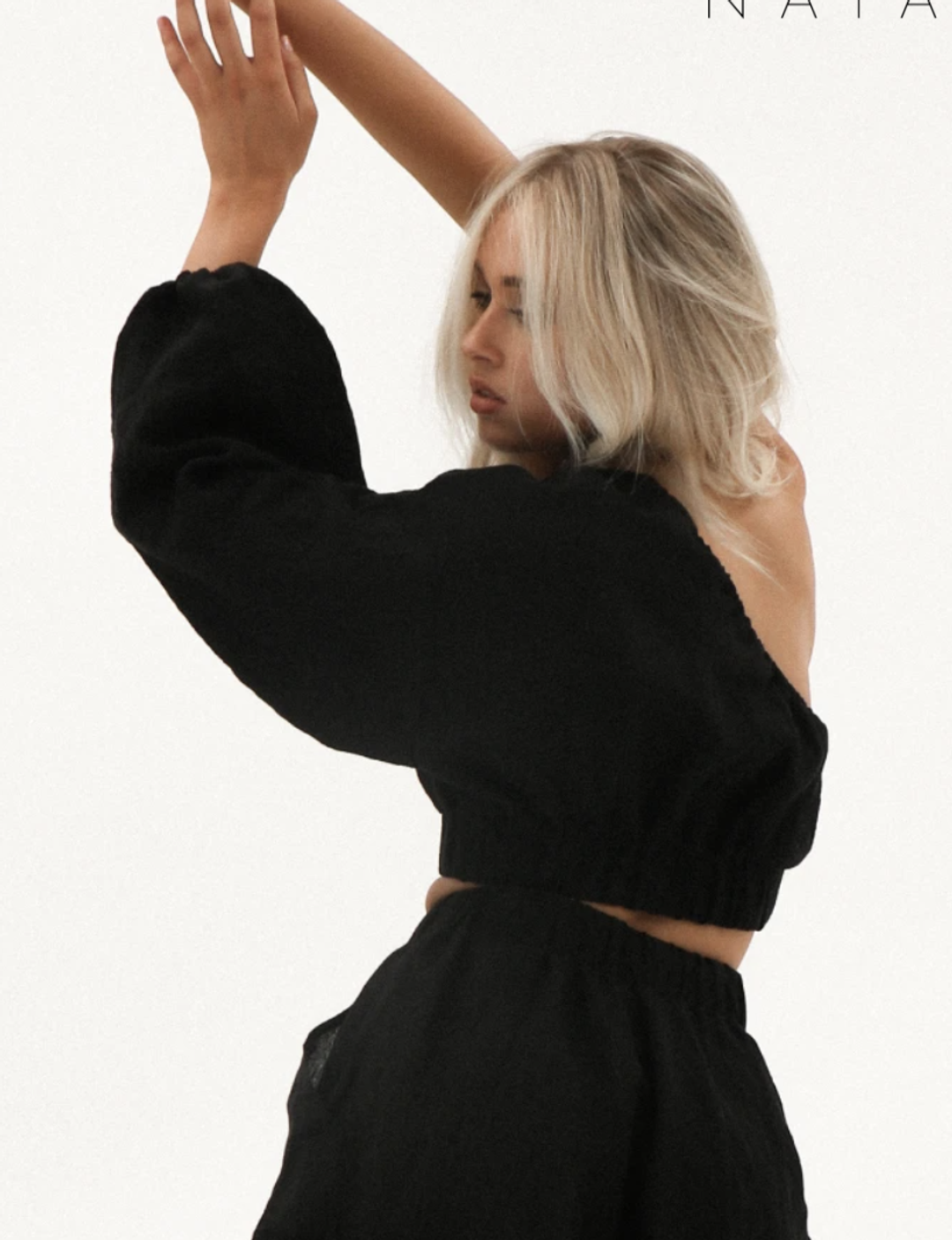  Natalie Rolt Bobbi Set in Black Size 8 for rent on The Volte - main image