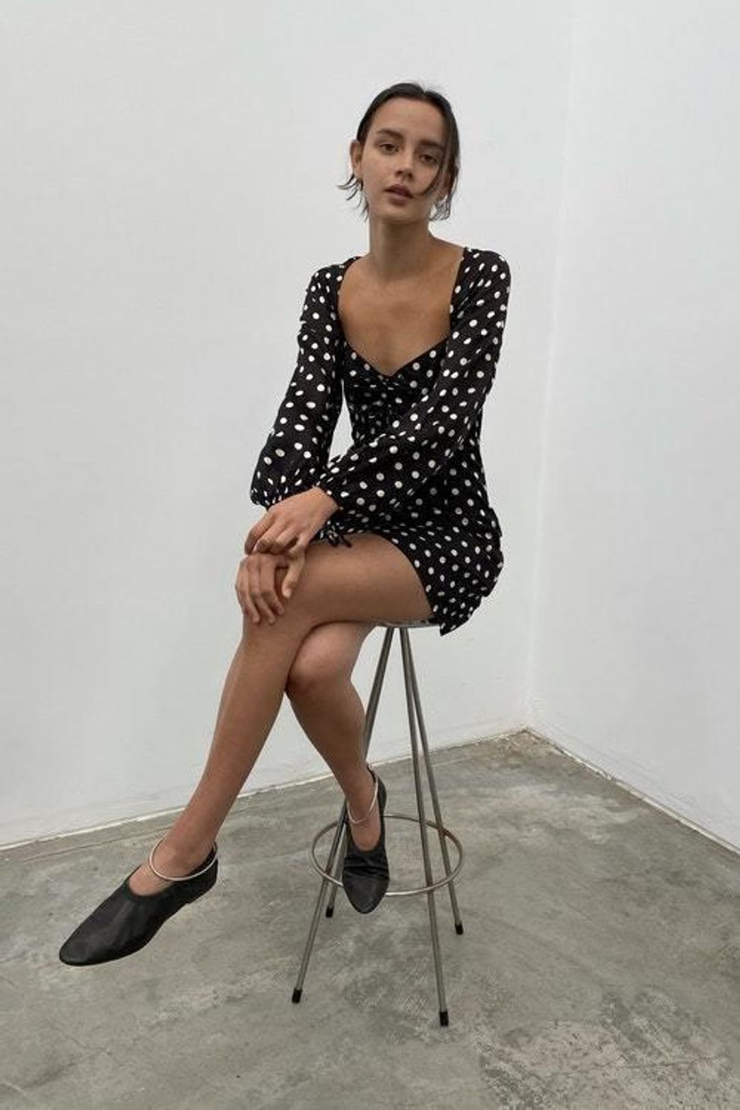 Hansen & Gretel Kateryna Dress Polka Dot Print Size 6 for rent on The Volte - main image