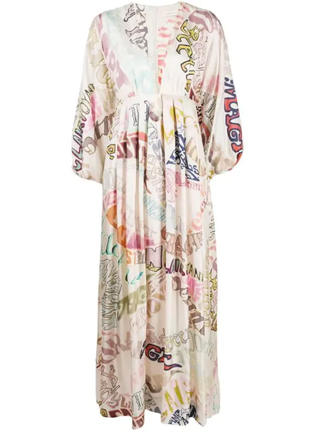 Zimmermann Silk Ladybeetle Word Midi Dress Word Print Size 0 for rent on The Volte - main image