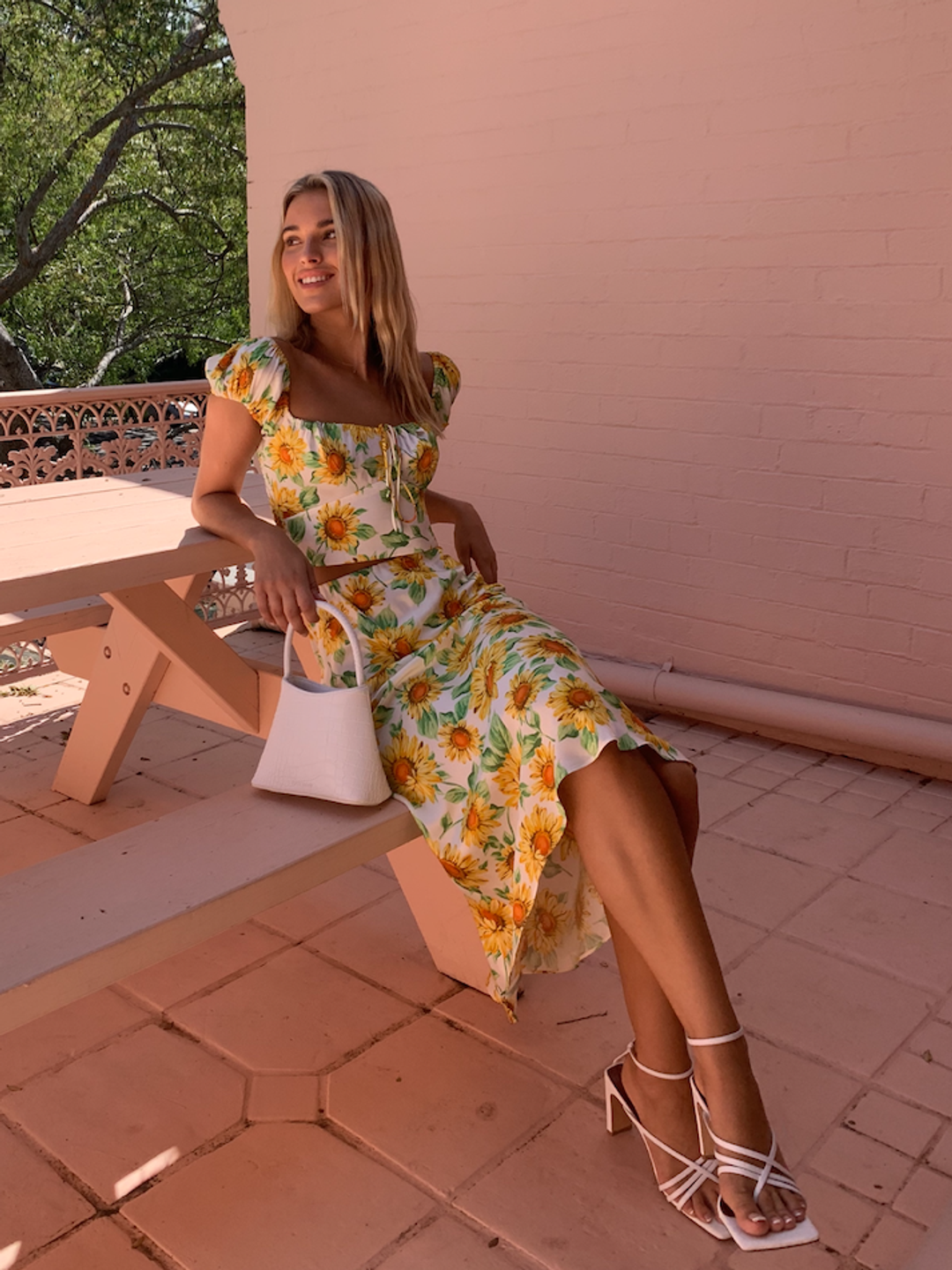 Bec & Bridge Francine Silk Top Print Size 10 for rent on The Volte - main image