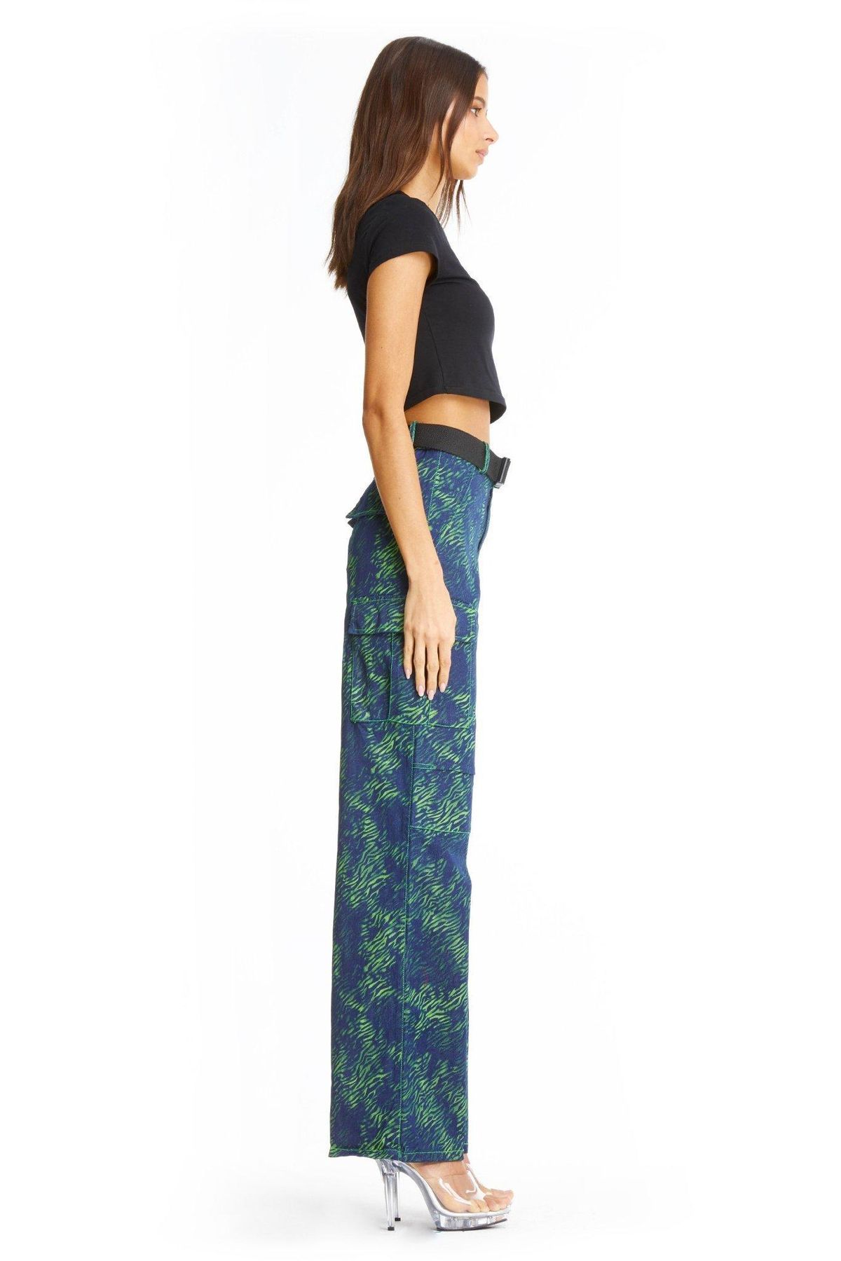 I.AM.GIA Sinead Pants Green Tiger Size S / AU 8 - Image 3