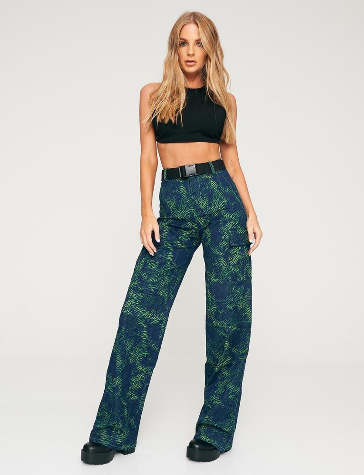 I.AM.GIA Sinead Pants Green Tiger Size S / AU 8 - Image 1