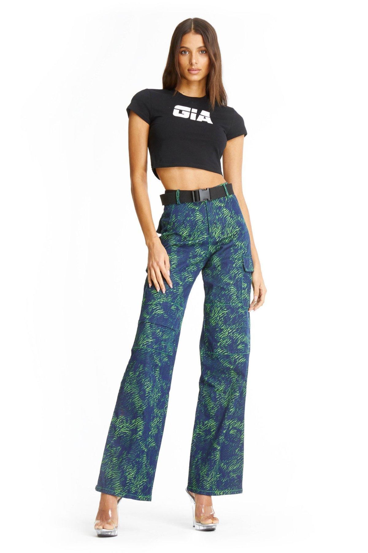 I.AM.GIA Sinead Pants Green Tiger Size S / AU 8 - Image 4