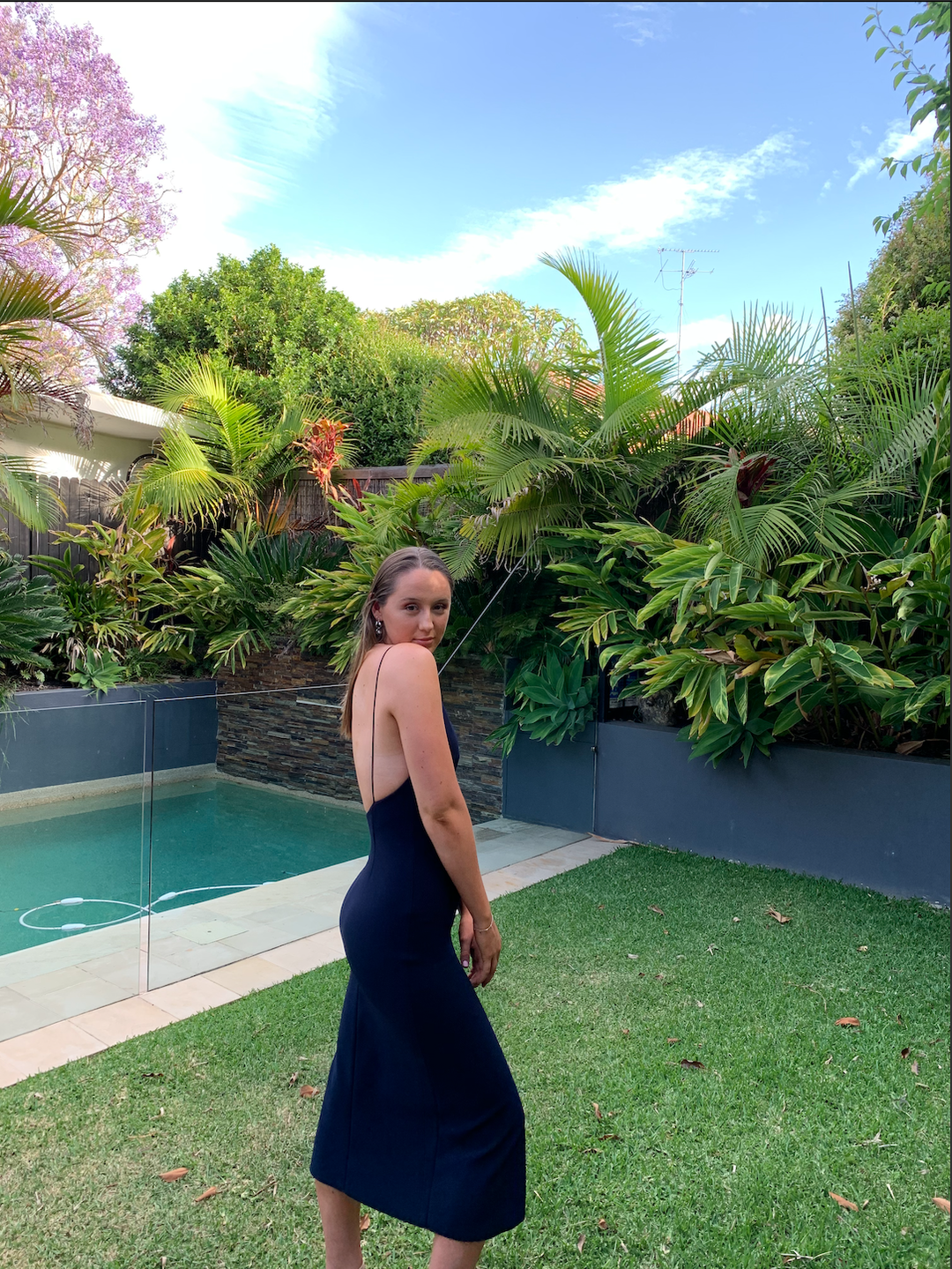 Bec and Bridge c'est magnifique dress Navy  for rent on The Volte - main image