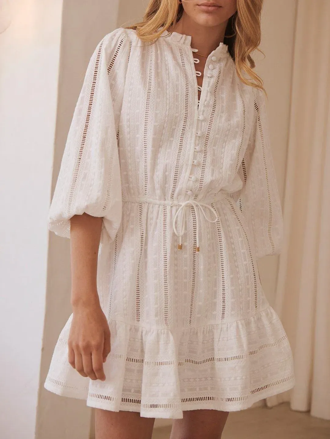 Kivari Violette mini dress size 10 for rent on The Volte - main image