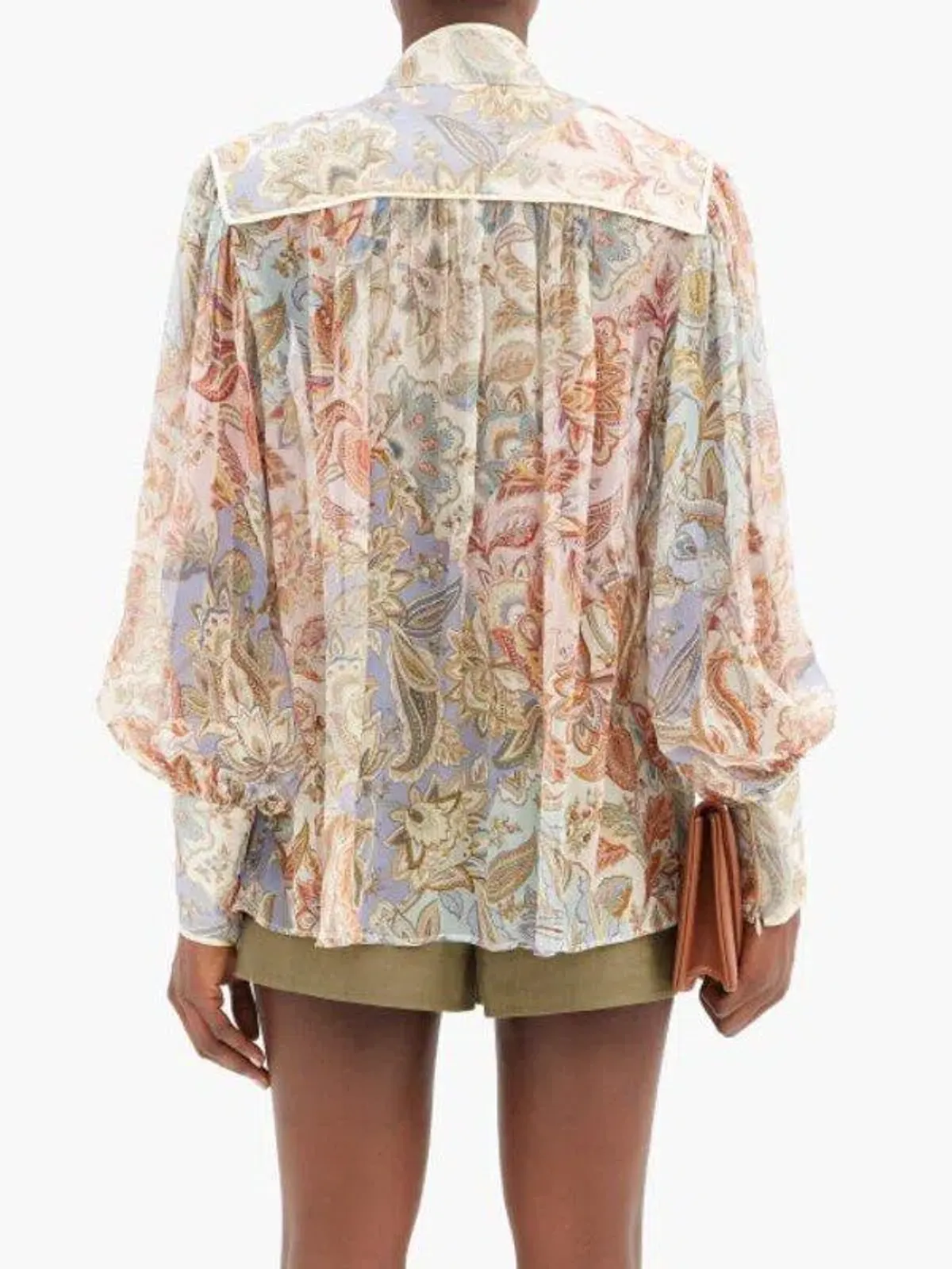 Zimmermann Lucky Bound Blouse Floral Size 8 - Image 3