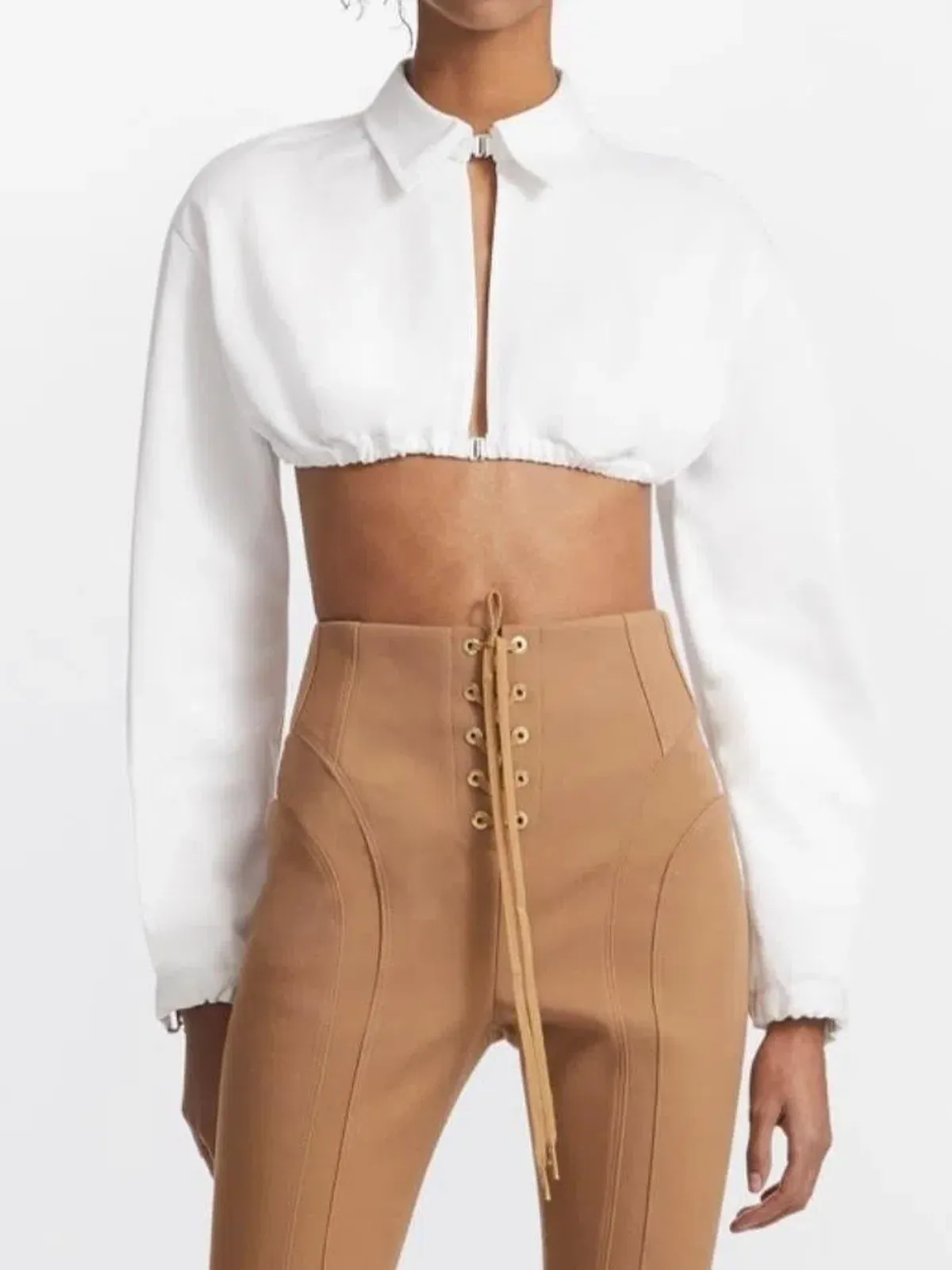 Dion Lee E-Hook Bra Shirt White Size 6 - Image 1