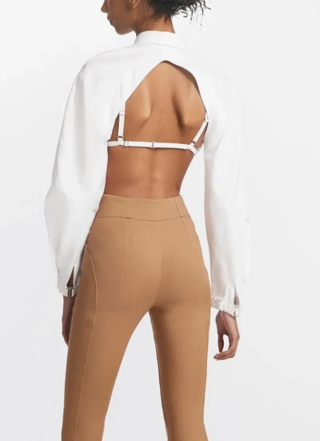 Dion Lee E-Hook Bra Shirt White Size 6 for rent on The Volte - main image