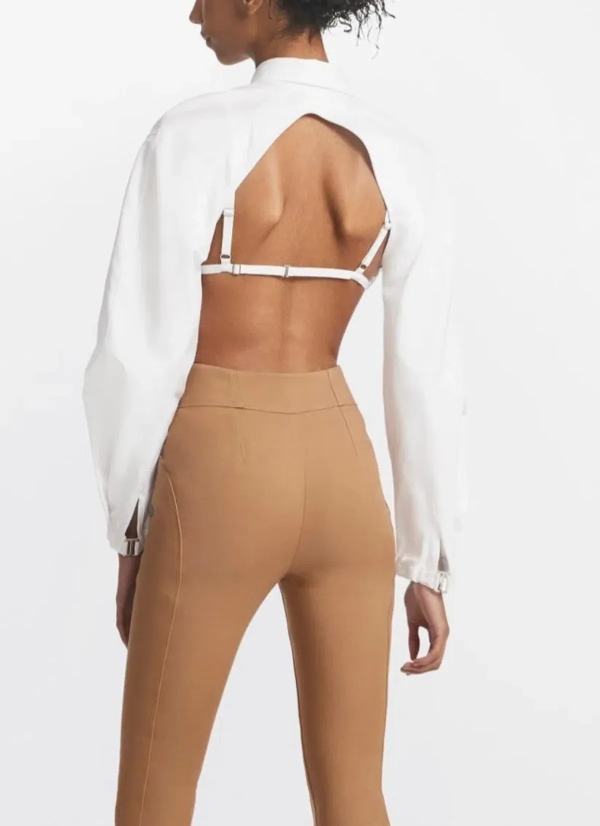 Dion Lee E-Hook Bra Shirt White Size 6 - Image 4