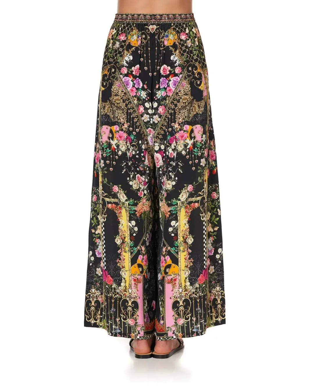 Camilla Wide Leg Trouser With Front Pockets Print Size XS / AU 6  for rent on The Volte - main image