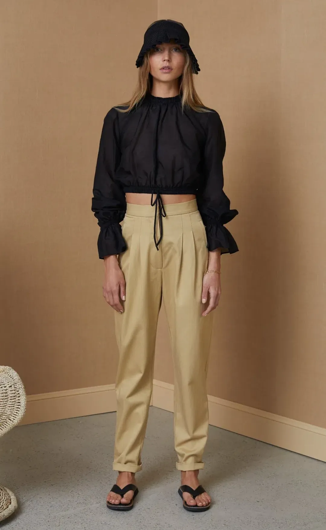 Bec and Bridge Papillon Blouse Black Size 8 for rent on The Volte - main image