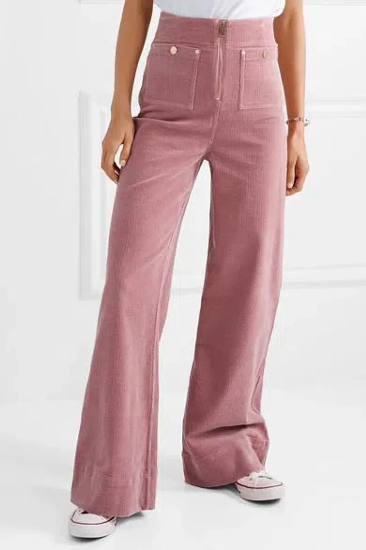 Alice McCall Corduroy Bluesy Jeans Pink Size AU 4  - Image 1