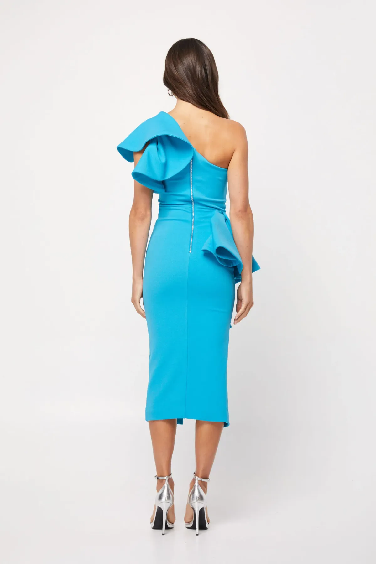 Mossman Dangerous Minds Midi Dress Blue Size 10 - Image 2