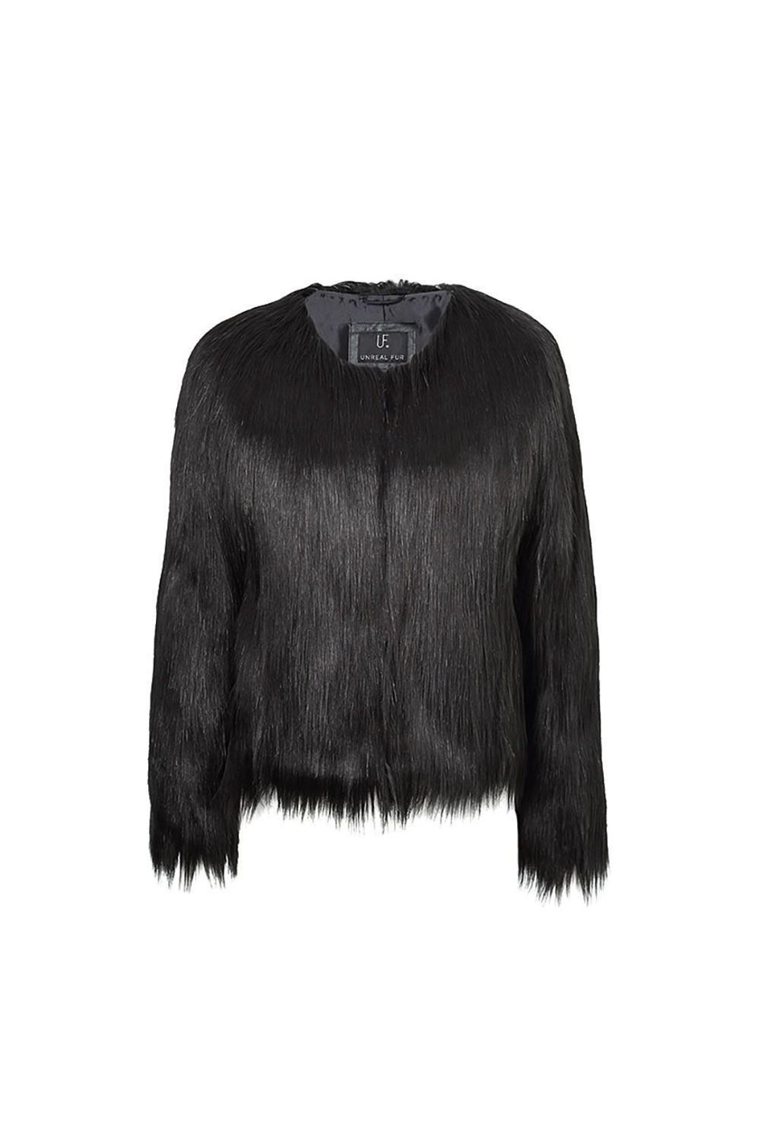 Unreal Fur Unreal Dream Jacket Black Sz 6 for rent on The Volte - main image