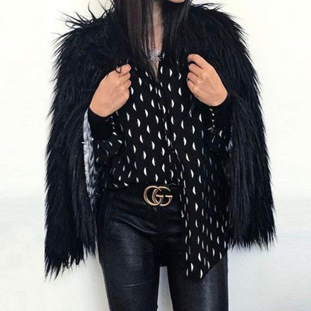Unreal Fur Unreal Dream Jacket Black Sz 6 for rent on The Volte - main image