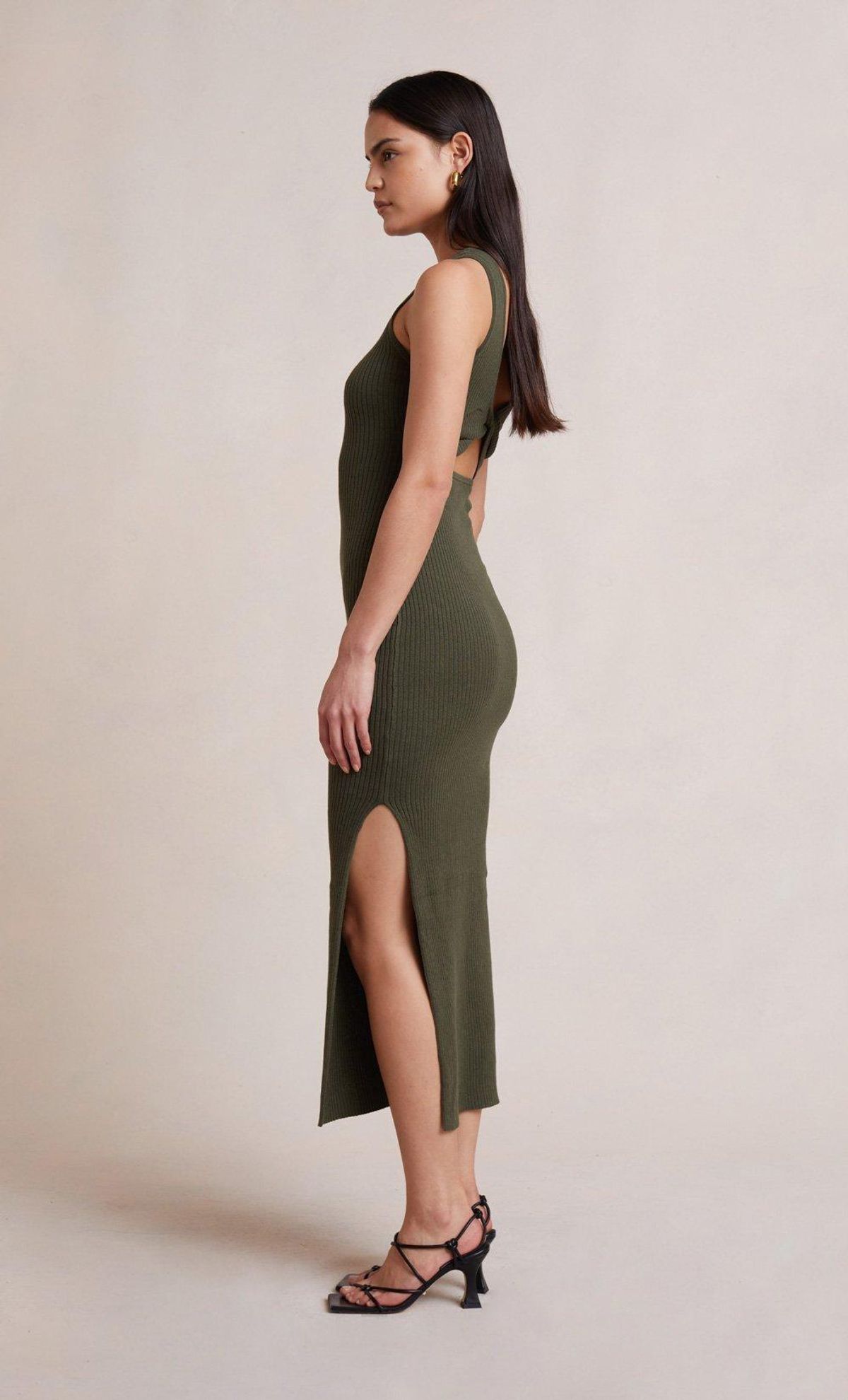 Bec & Bridge Riviera Midi Dress Army Size 12 - Image 4