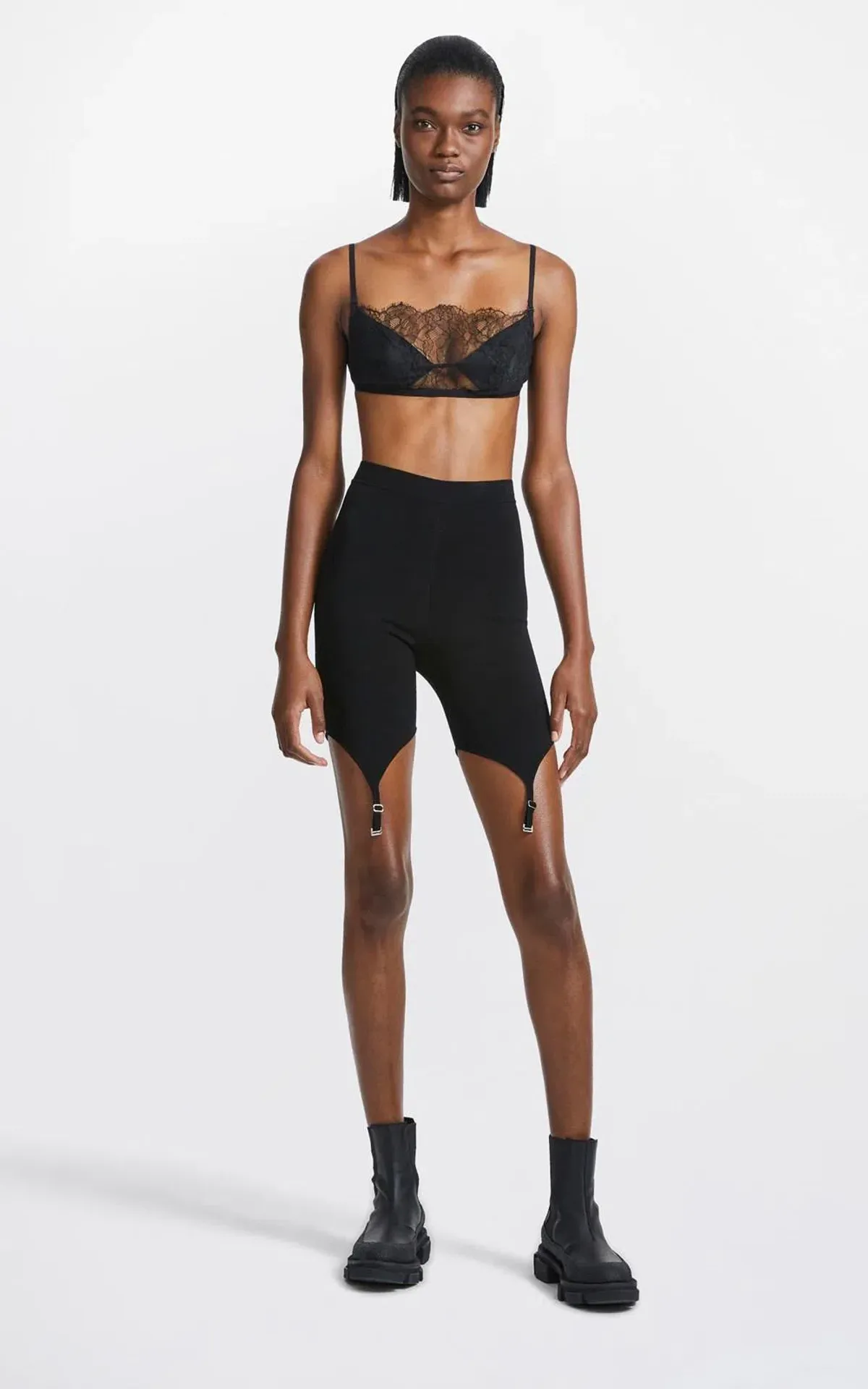 Dion Lee Trace Lace Bandeau Top Black Size 8 - Image 1